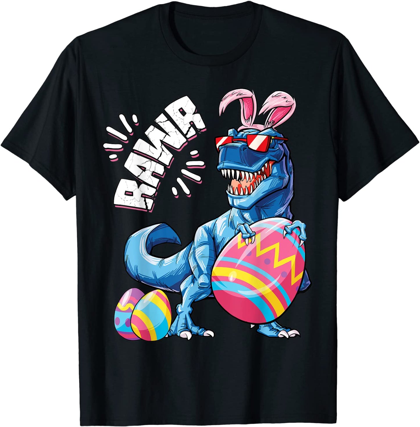 Easter Bunny Dinosaur T rex Eggs Boys Kids Girl Rawr Gifts T-Shirt