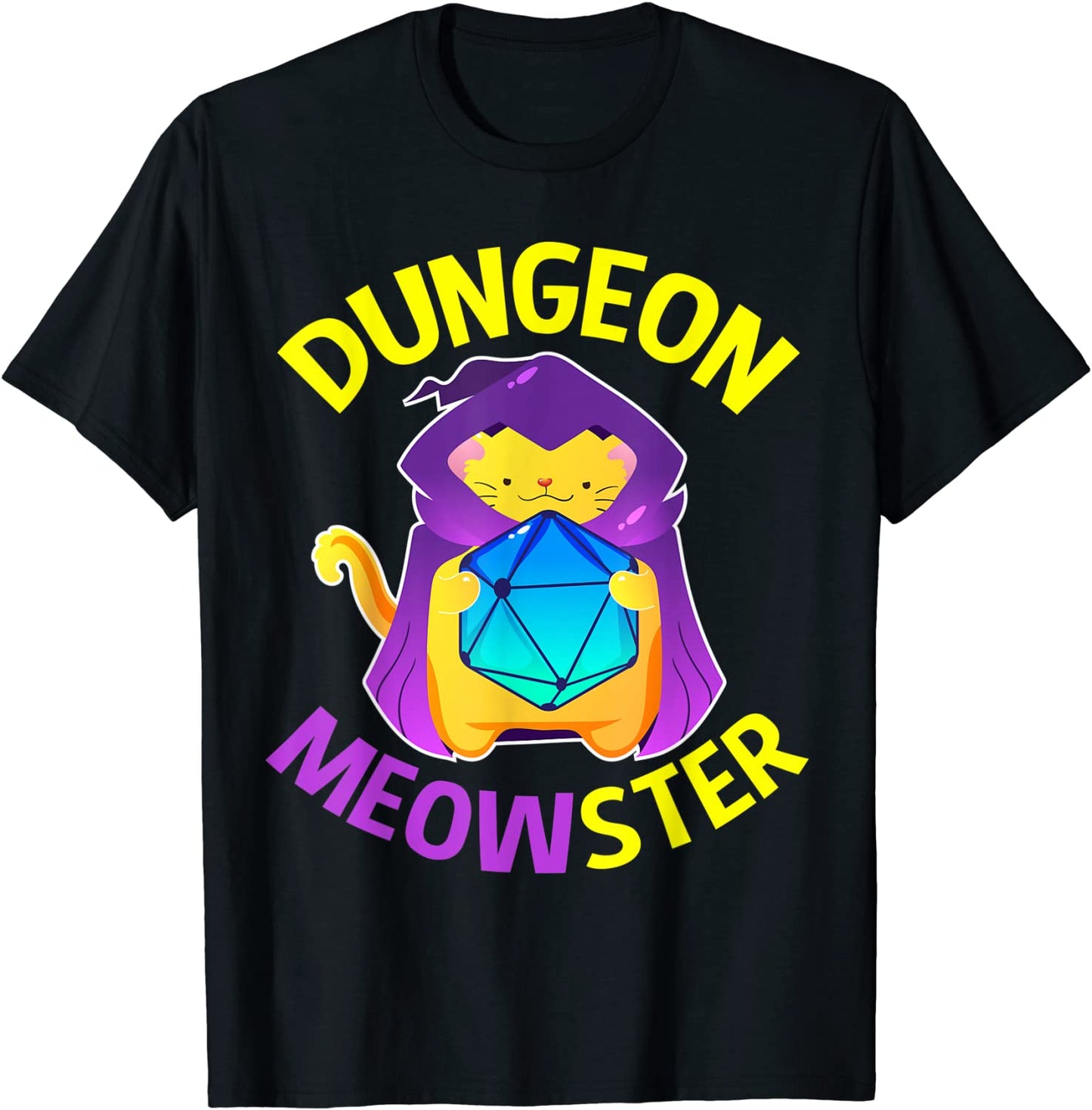 Dungeon T shirt Dragons and Cats Gifts for Men Women Kids T-Shirt
