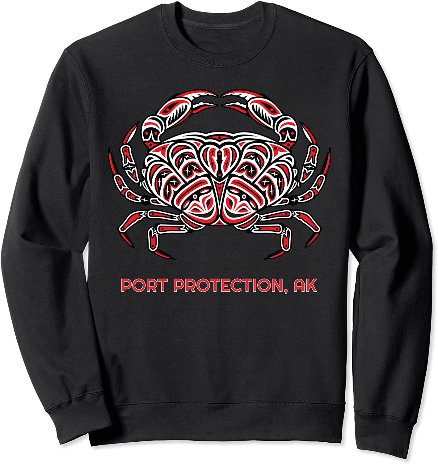 Port Protection Alaska Dungeness Crab Native American Sweatshirt