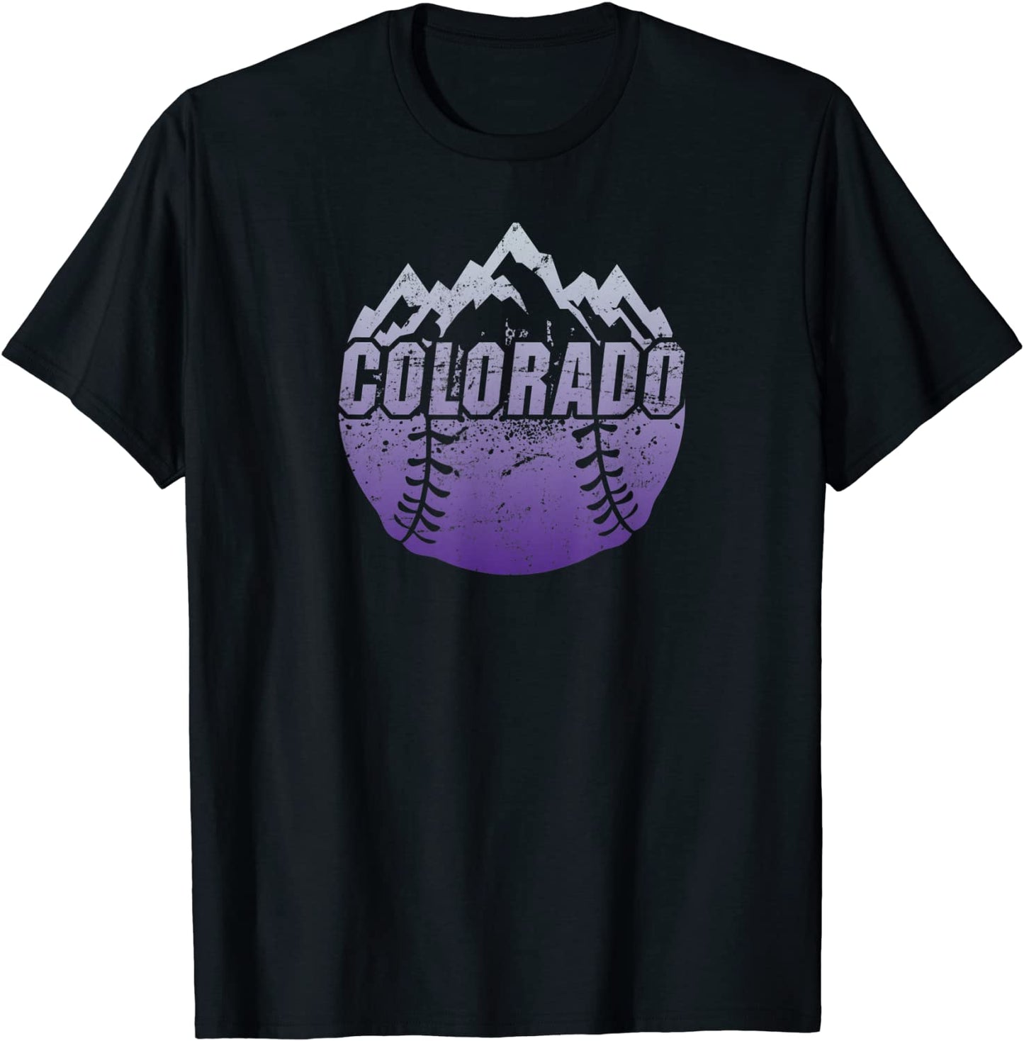 Colorado Baseball Rocky Mountains Design T-Shirt