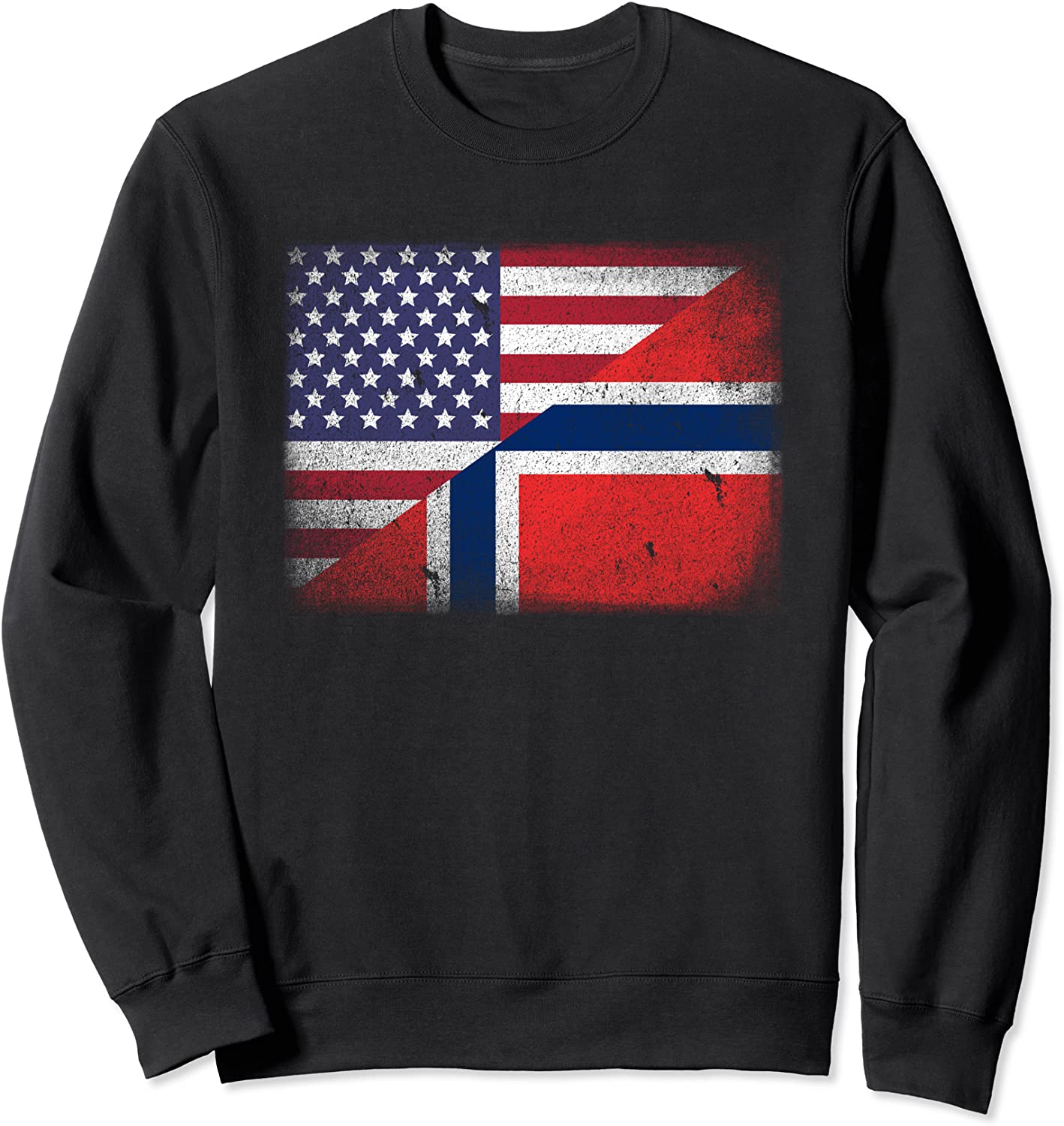 Norway Usa Norwegian American Flag Norge Sweatshirt