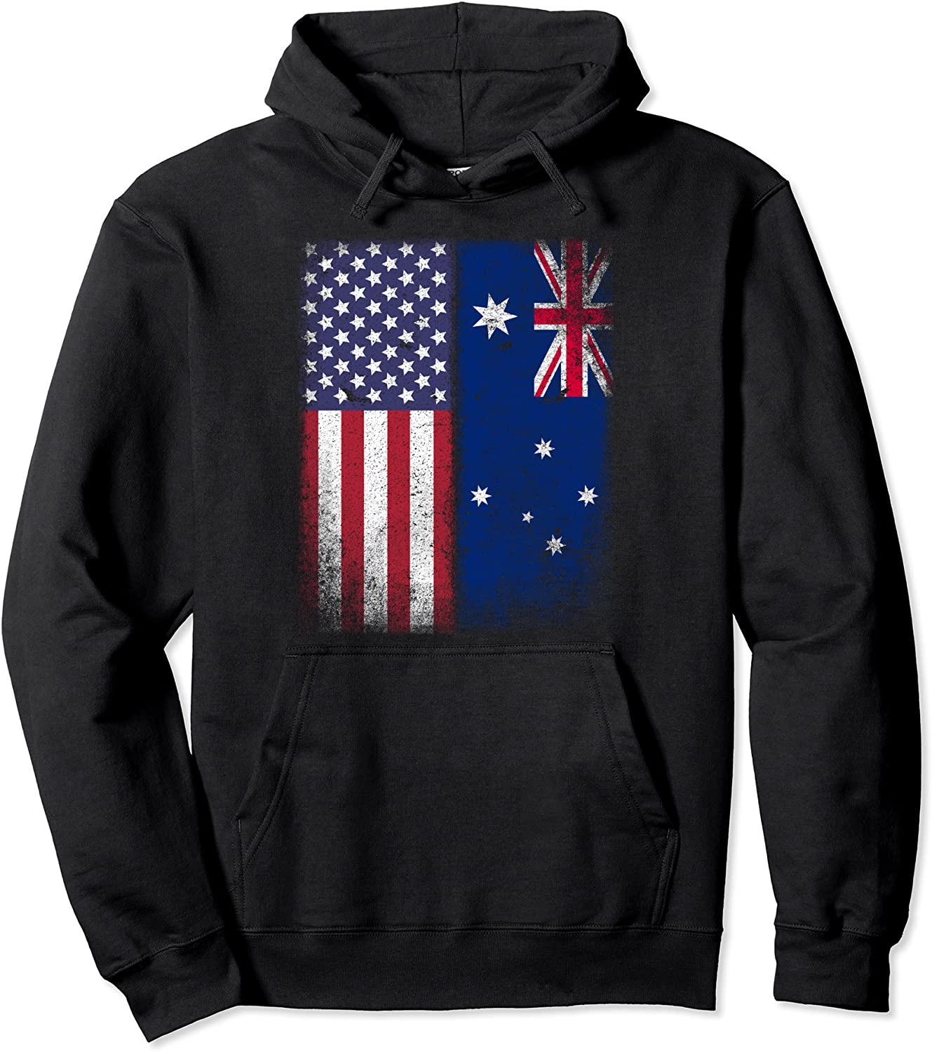 Australian American Flag Australia Usa Pullover Hoodie