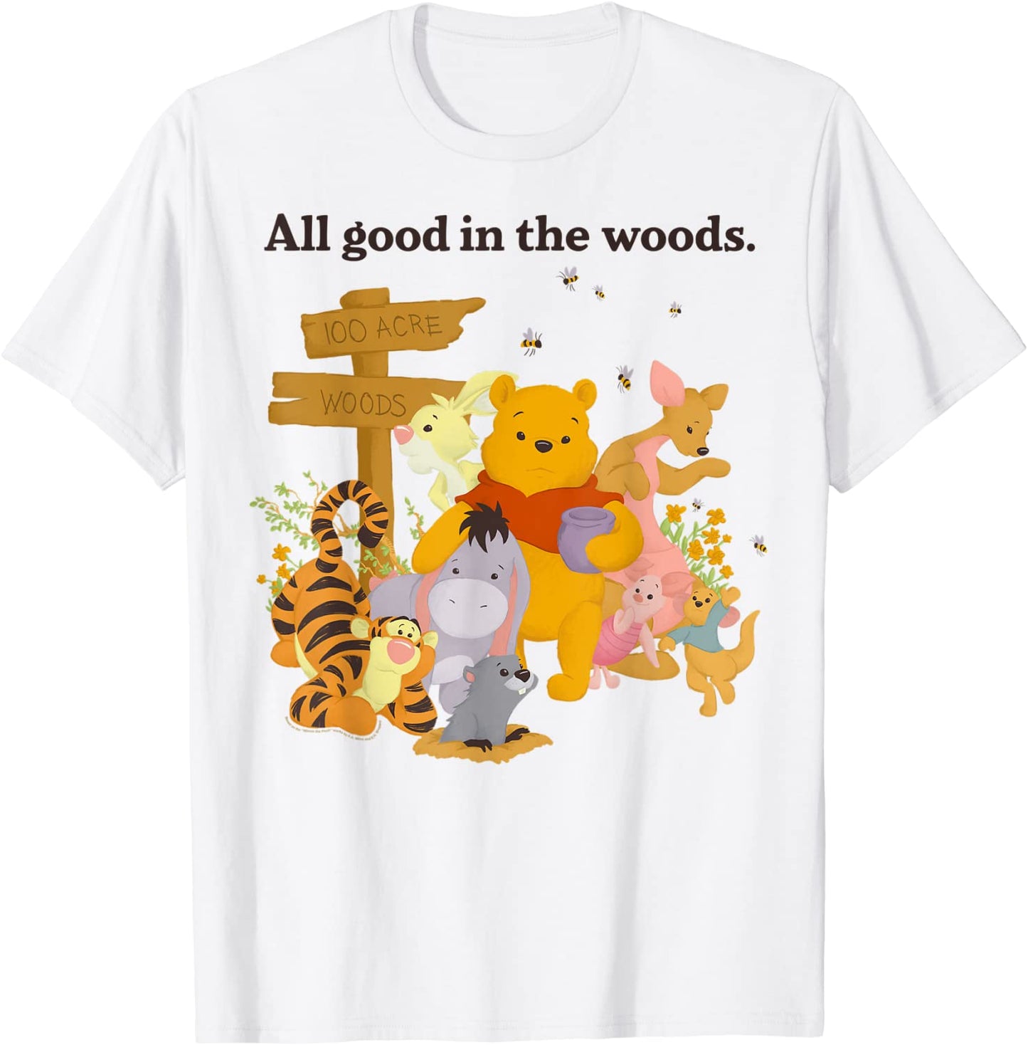 Disney Winnie The Pooh Group Shot All Good In The Woods T-Shirt