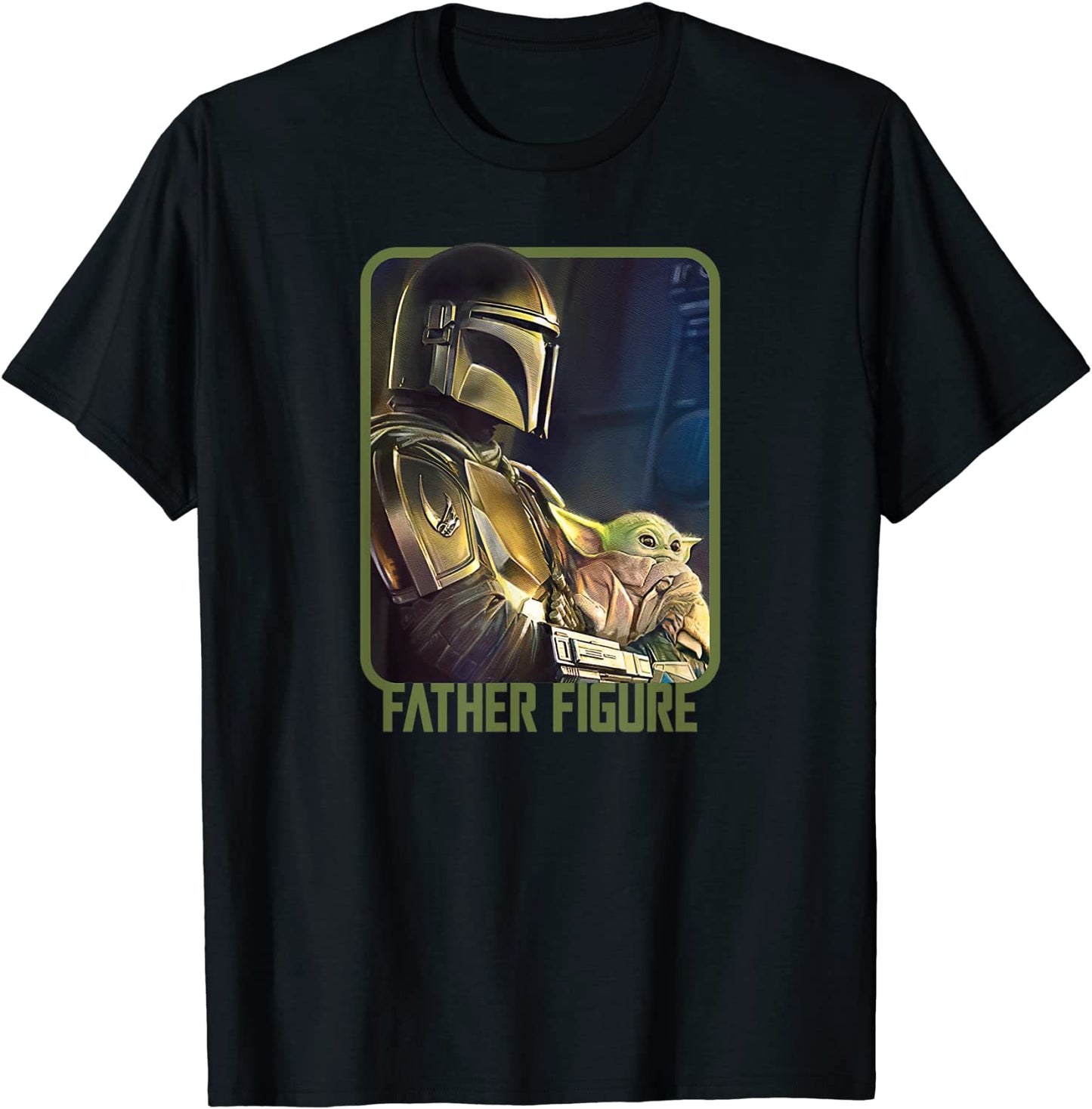 Star Wars The Mandalorian and the Child Father Figure T-Shirt