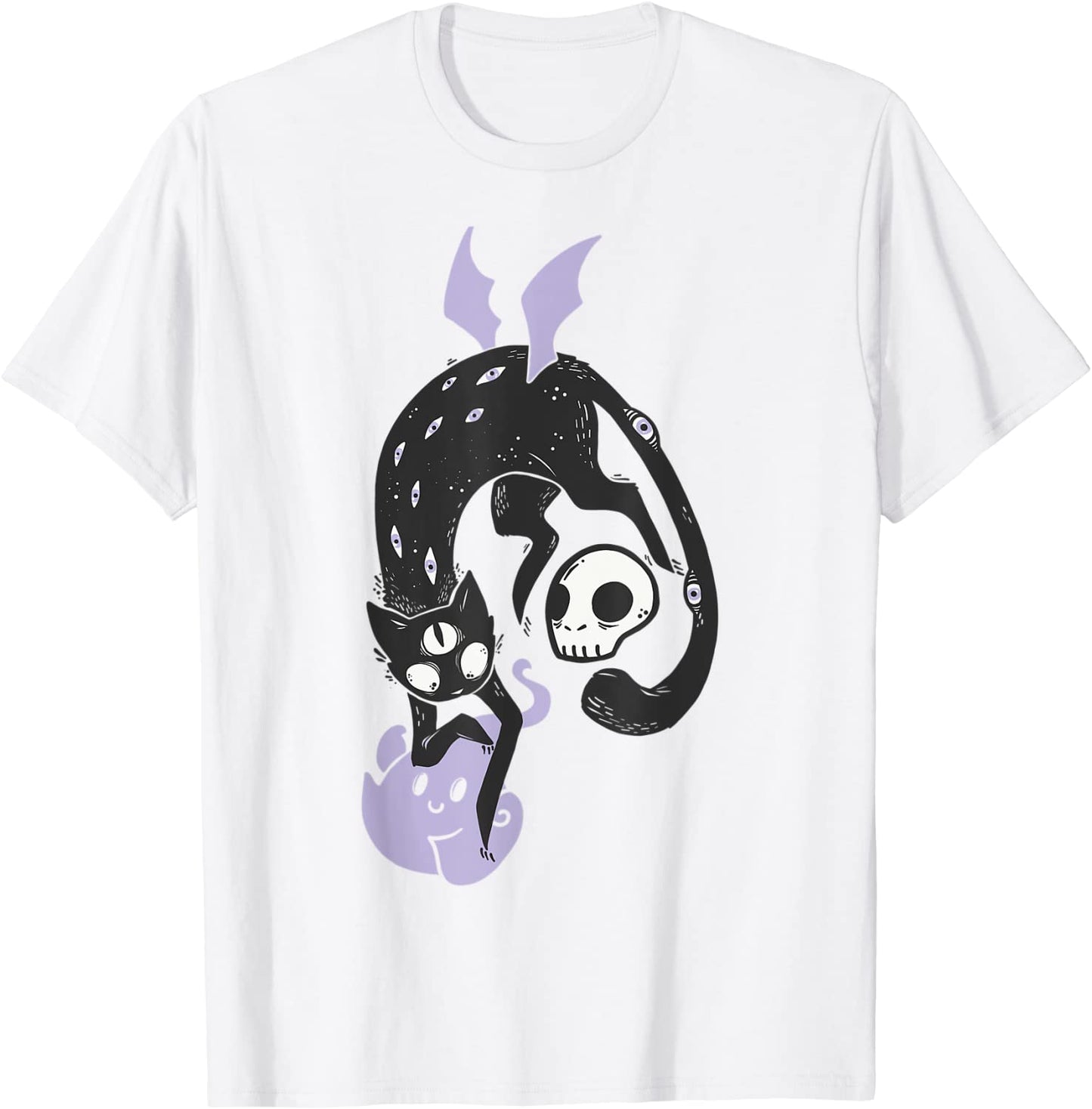 Kawaii Black Cat T-Shirt Pastel Goth Soft Grunge Clothing