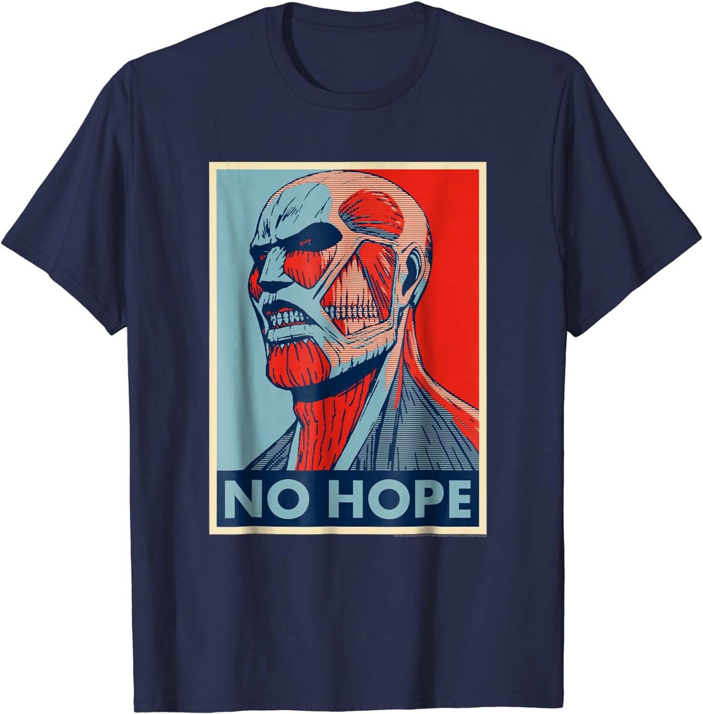 Attack on Titan Colossus Titan No Hope Poster T-shirt