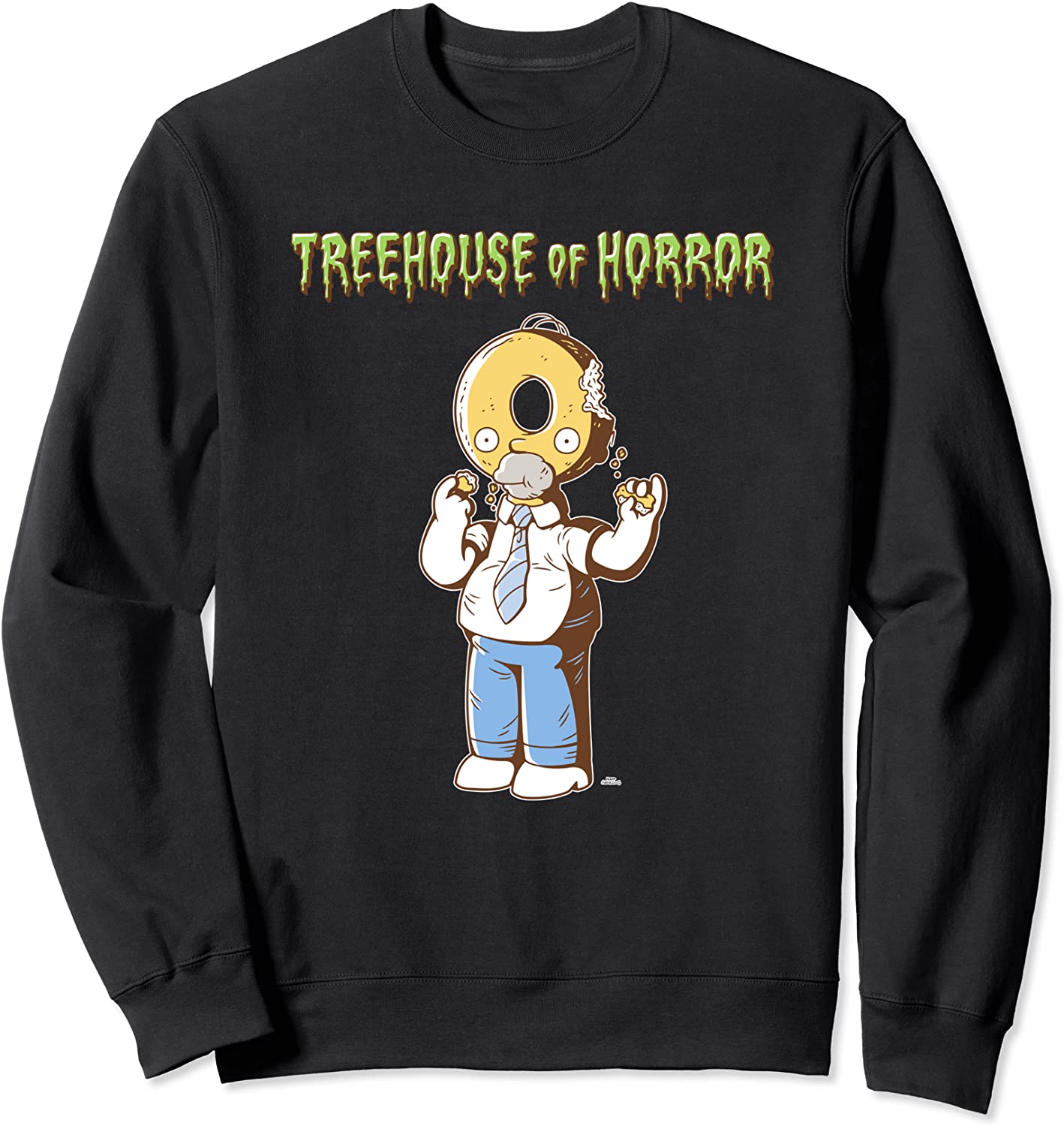 The Simpsons Treehouse of Horror Homer Donut Head Halloween Sweatshirt