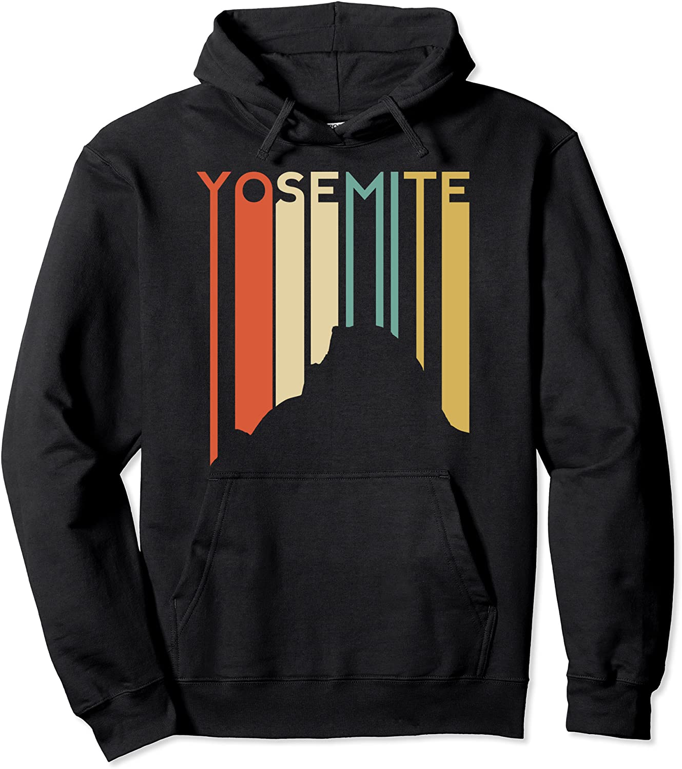 Yosemite National Park Vintage Retro Half Dome Camp Capitan Pullover Hoodie