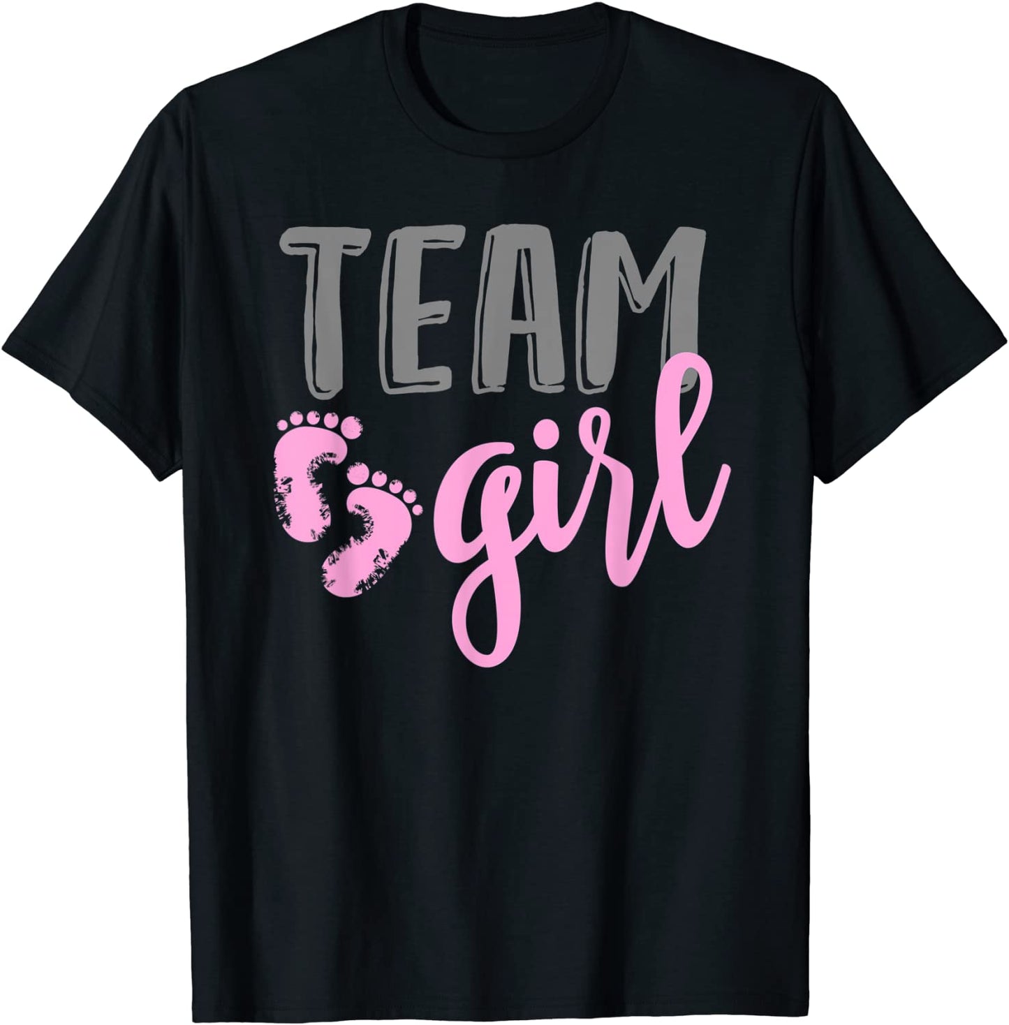 Team Girl Gender Reveal Baby Shower Shirt