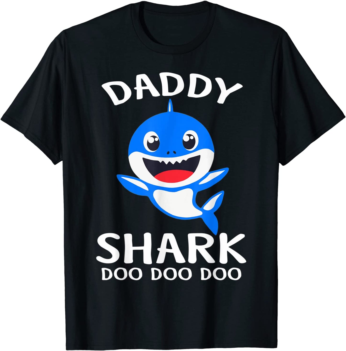 Mens Daddy Shark Shirt Funny Fathers Day Gift For Dad T-Shirt