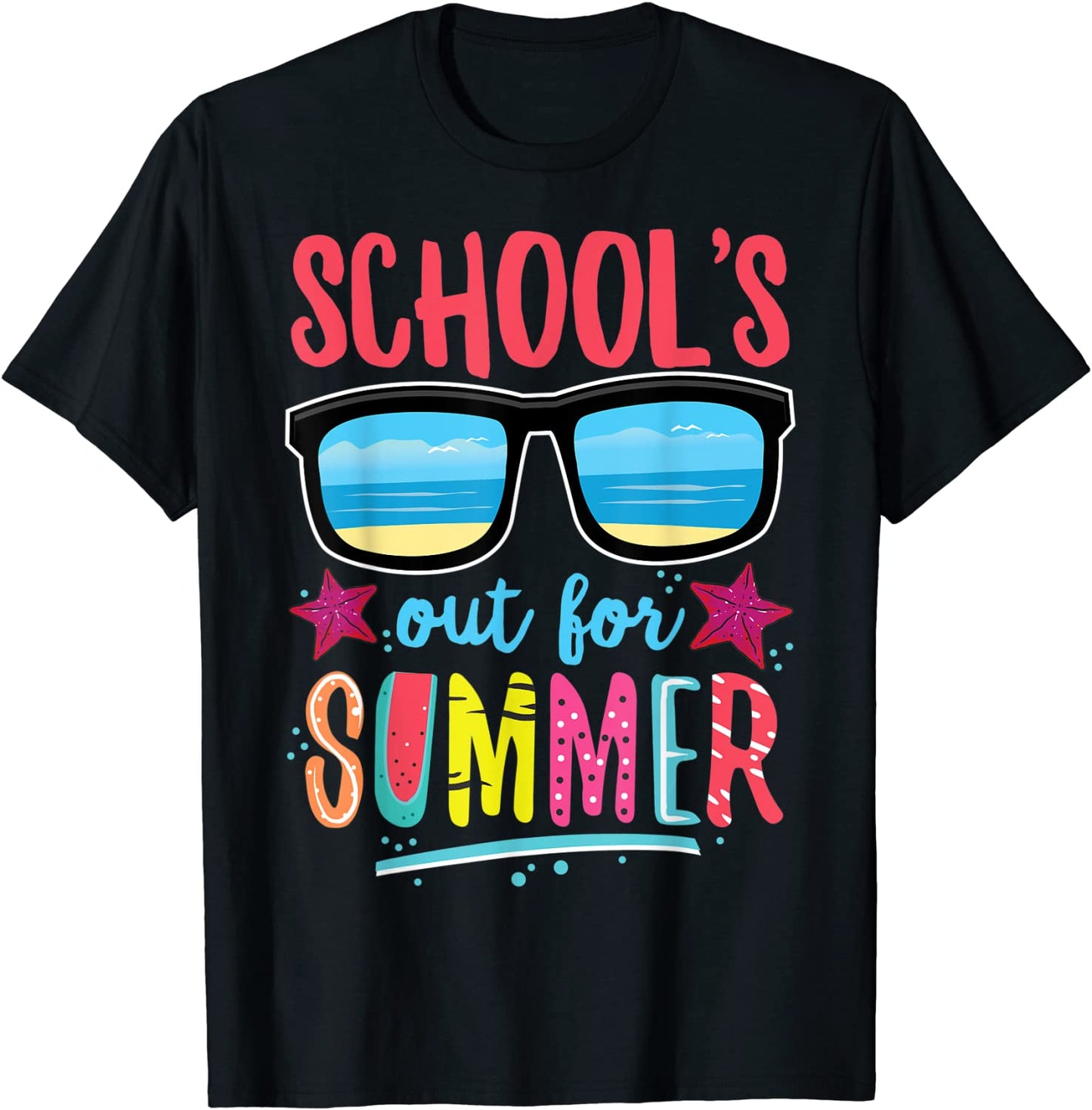 Retro Vintage Style Summer Dress Schools Out For Summer T-Shirt
