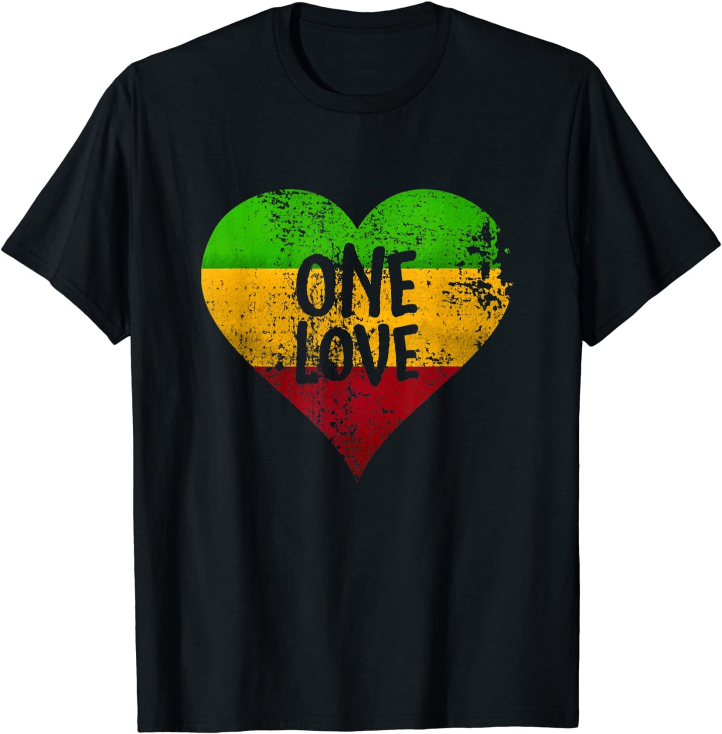 One Love Rastafari T-Shirt Jamaica Retro Vintage Gift T-Shirt