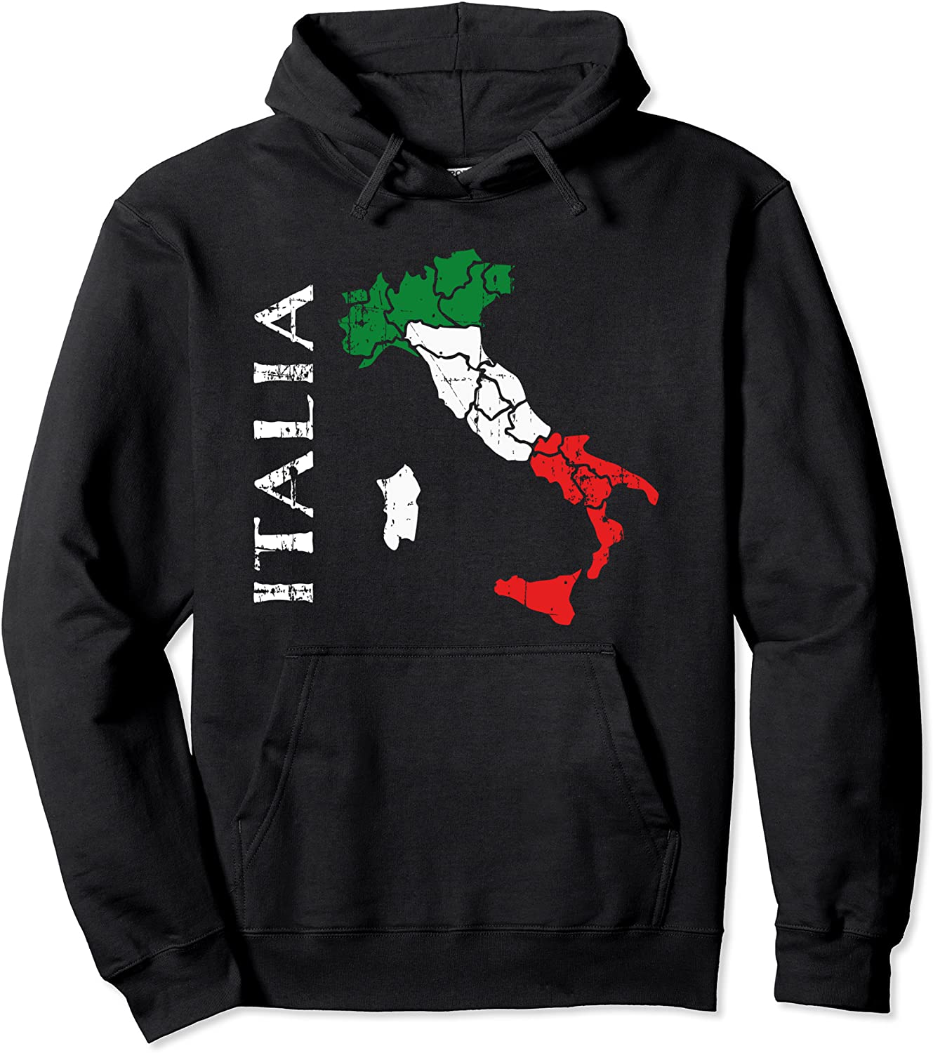 I Love Italia HOODIE Italy Flag Italian Heritage Gift Tee