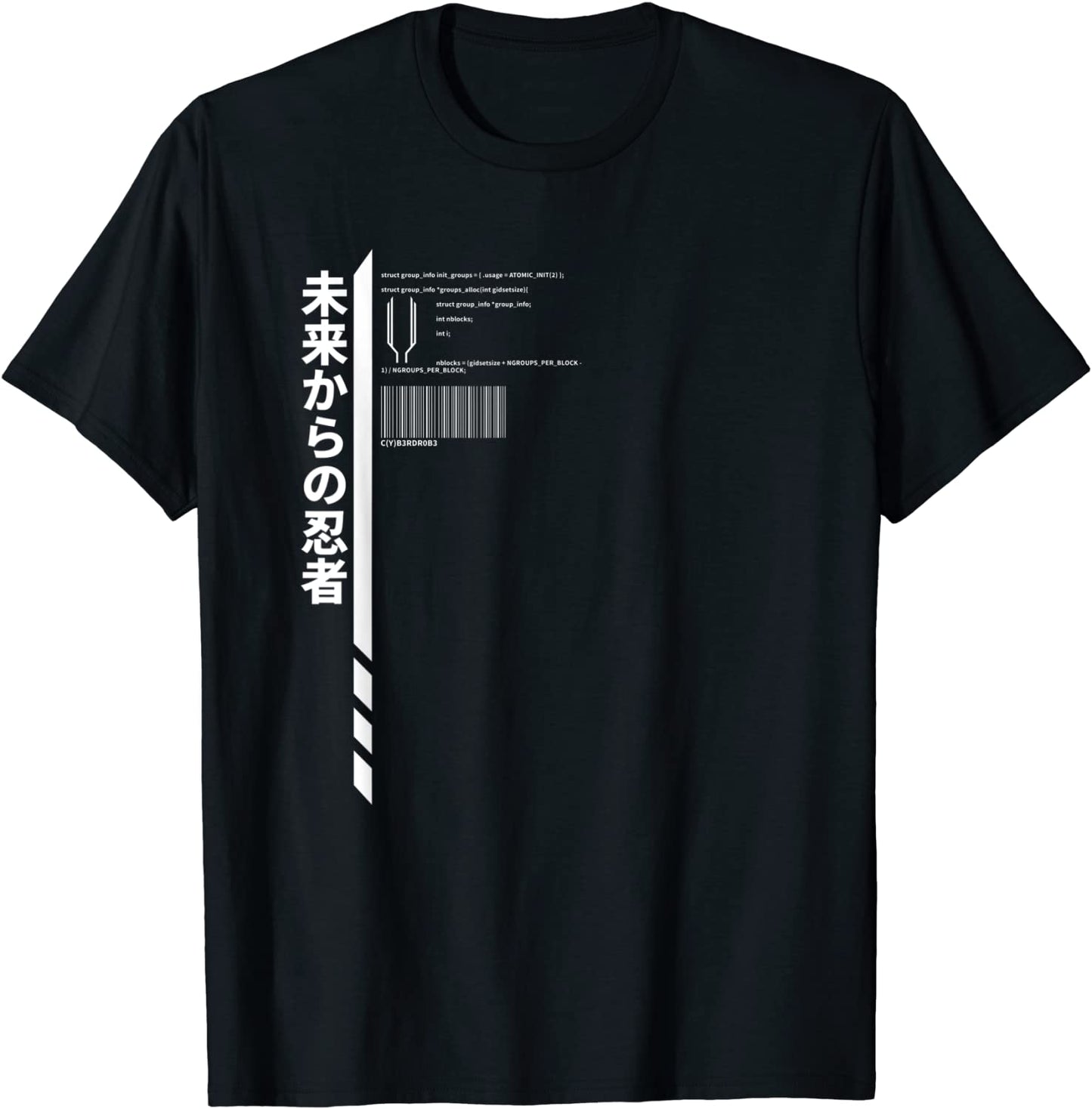 Techwear Goth Ninja Hidden Code T-Shirt