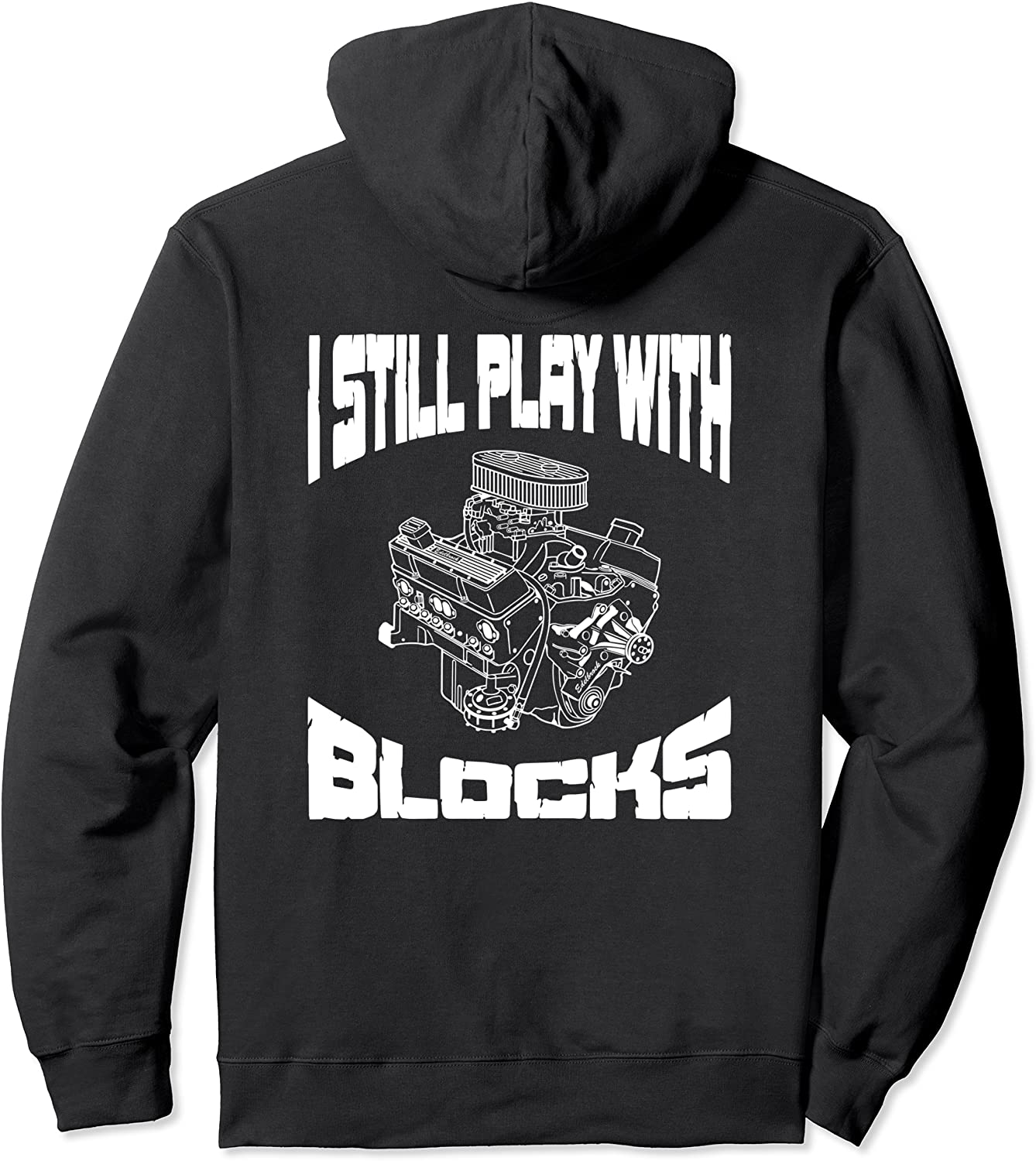 I still play with blocks Hoodie Mechanic Engine Motor