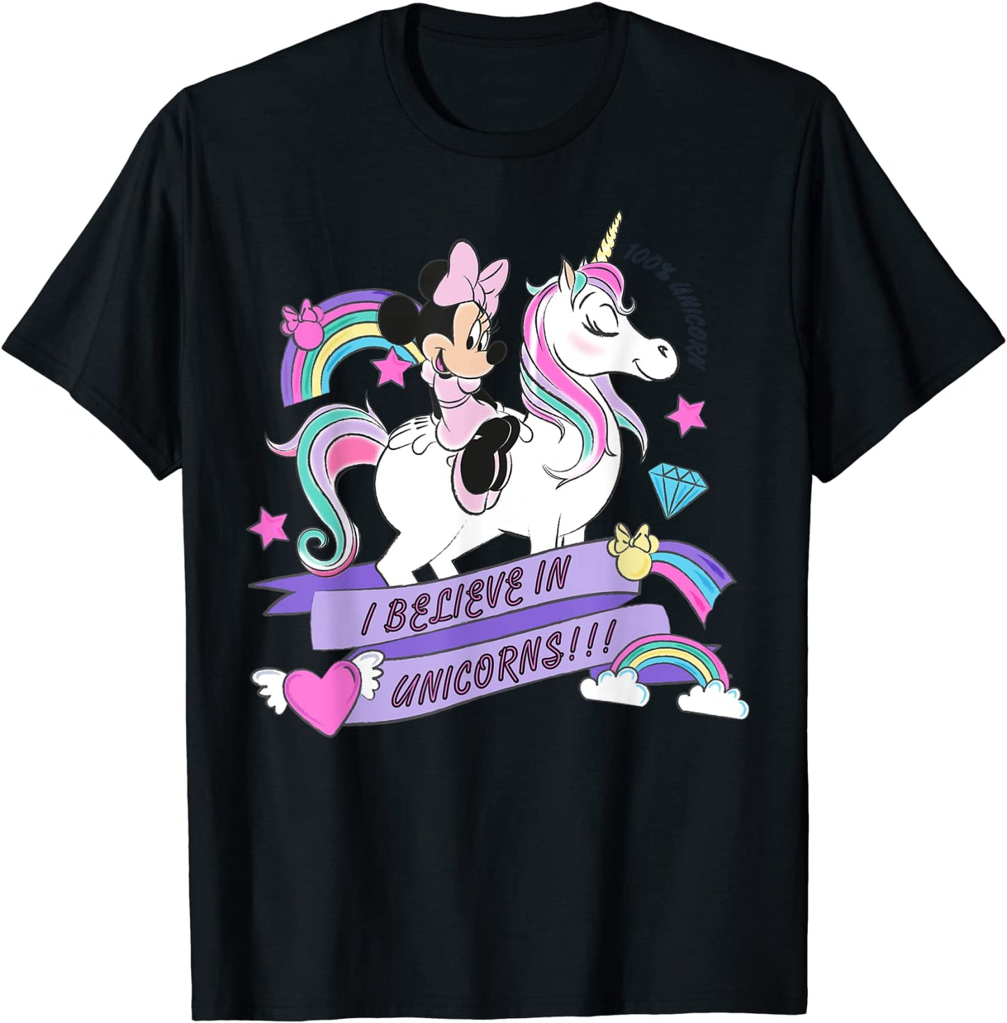 Disney Minnie Mouse Unicorn 100 Unicorn T-Shirt