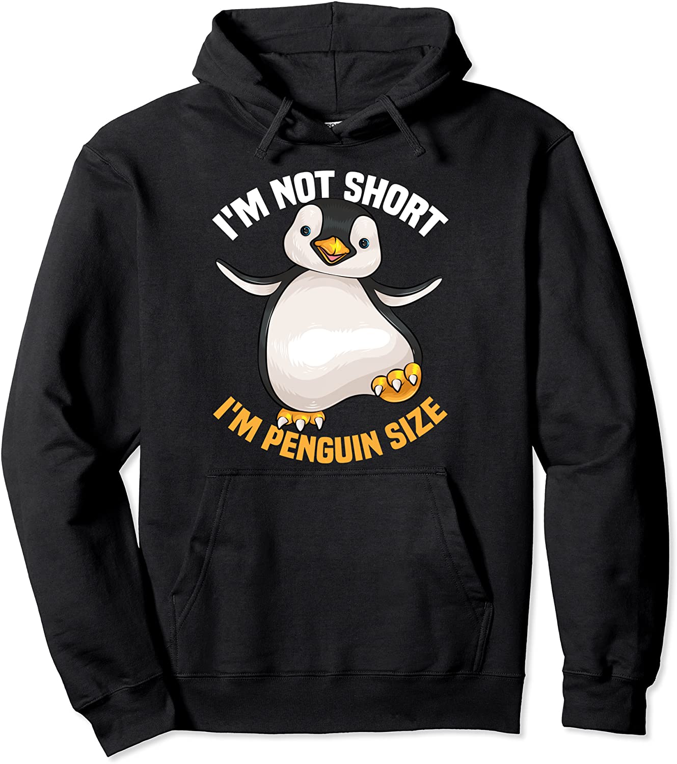 Cool Im Not Short Im Penguin Size Funny Animal Fans Gift Pullover Hoodie