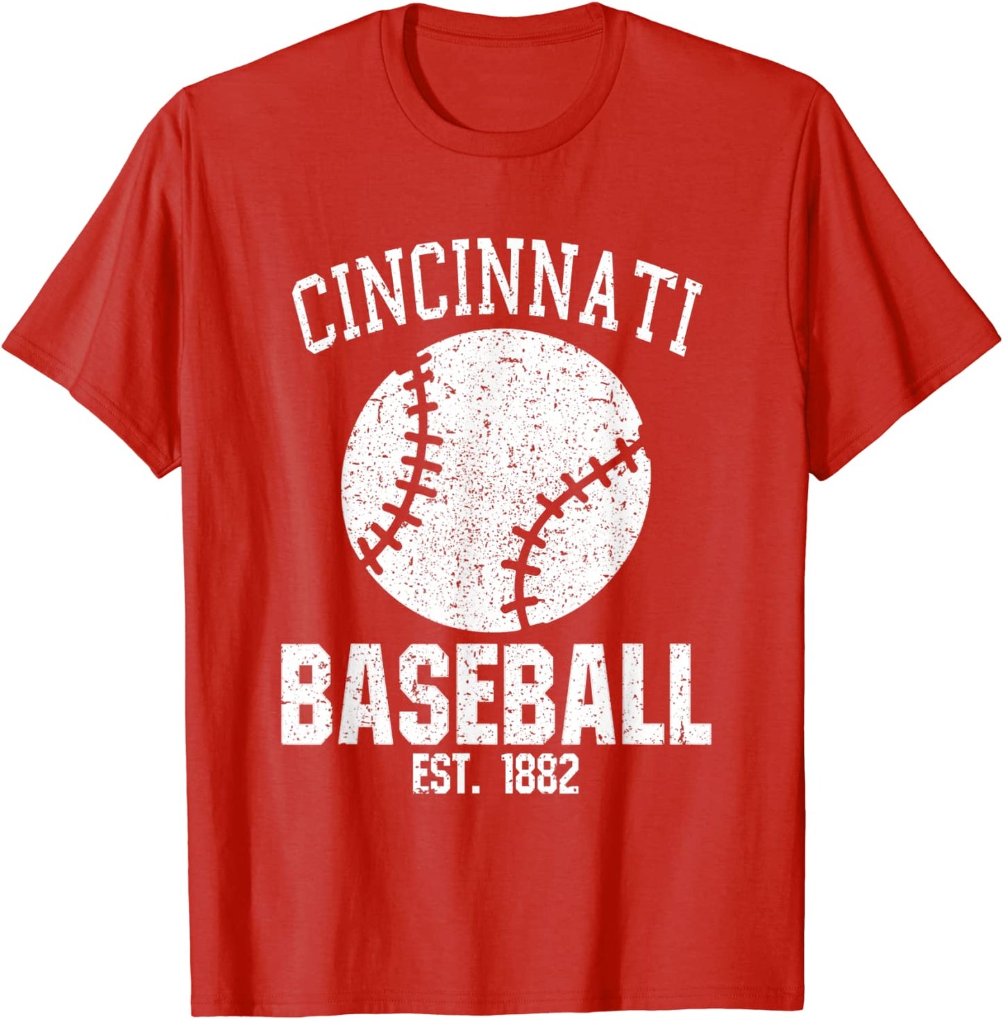Cincinnati Baseball Fans Est 1882 Old Vintage Style T-Shirt
