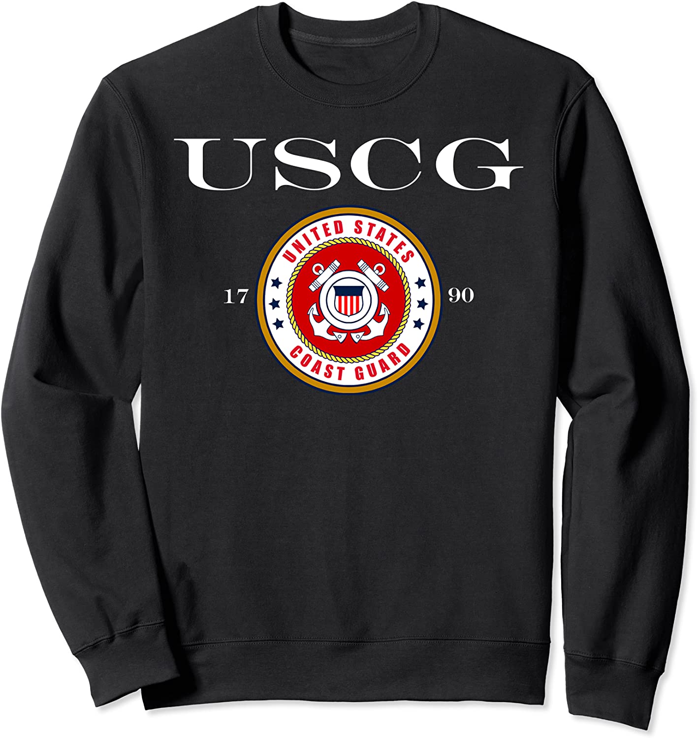 1790 US COAST GUARD ORIGINAL SWEATSHIRT USCG LOGO GIFT