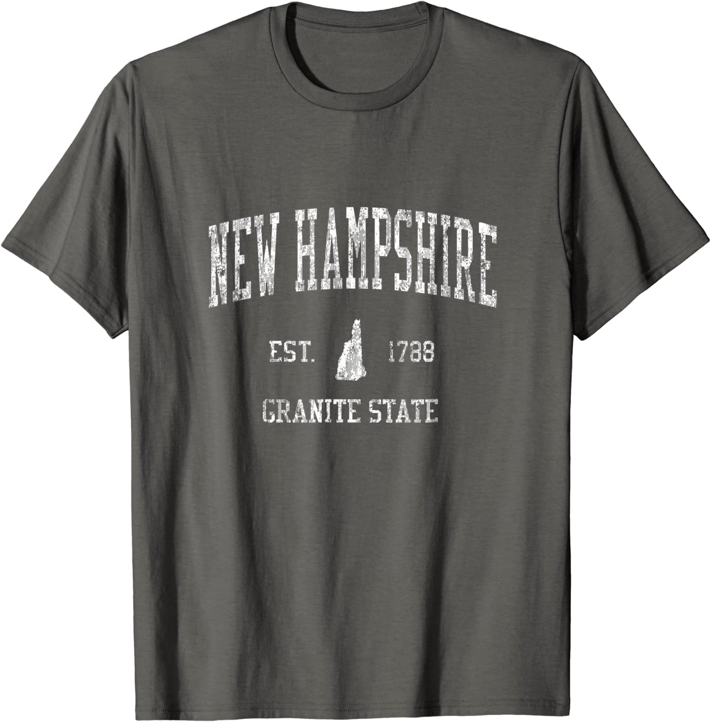 Retro New Hampshire T Shirt Vintage Sports Tee Design