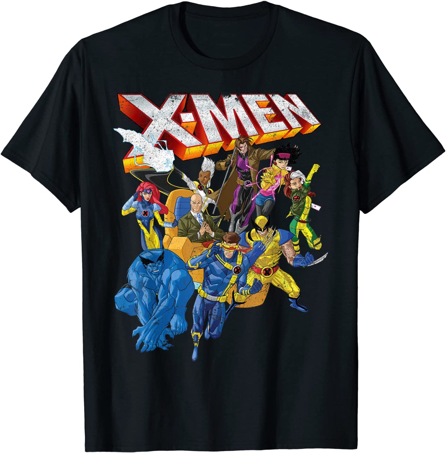 Marvel X-Men Vintage Group Shot Logo T-Shirt