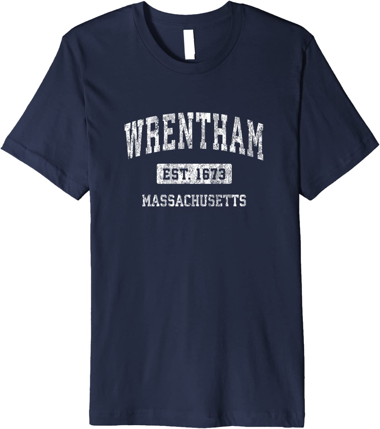 Mens Wrentham Massachusetts MA Vintage Sports Established Design Premium T-Shirt