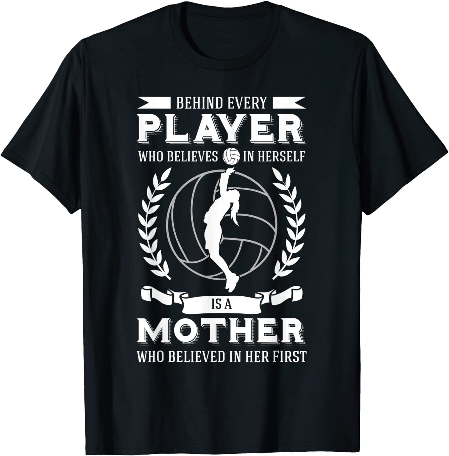 Volleyball Mom Player Mothers Day Team Sport Fan Mommy T-Shirt
