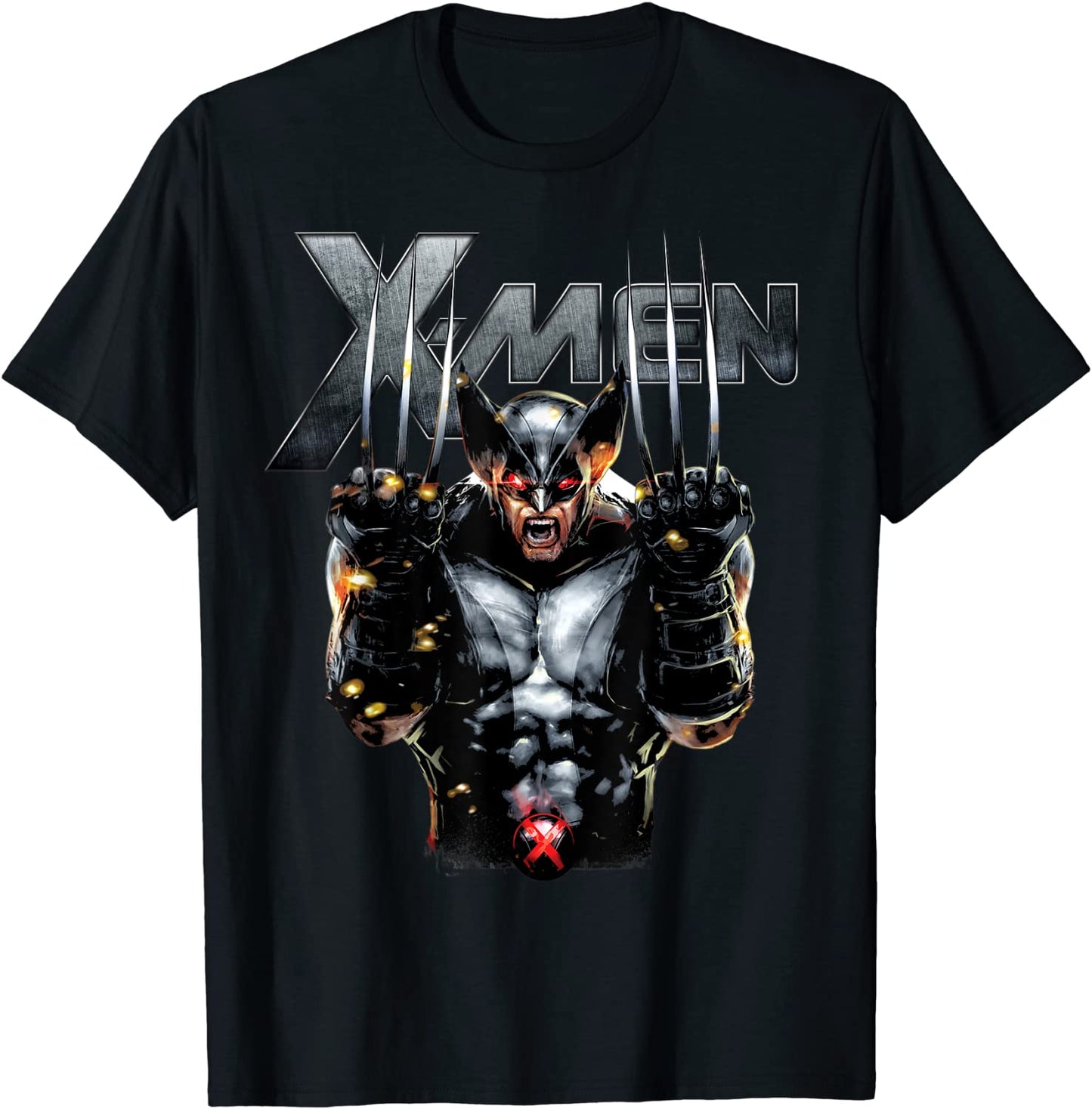 Marvel X-Men Wolverine Full Metal Razor Edge Graphic T-Shirt