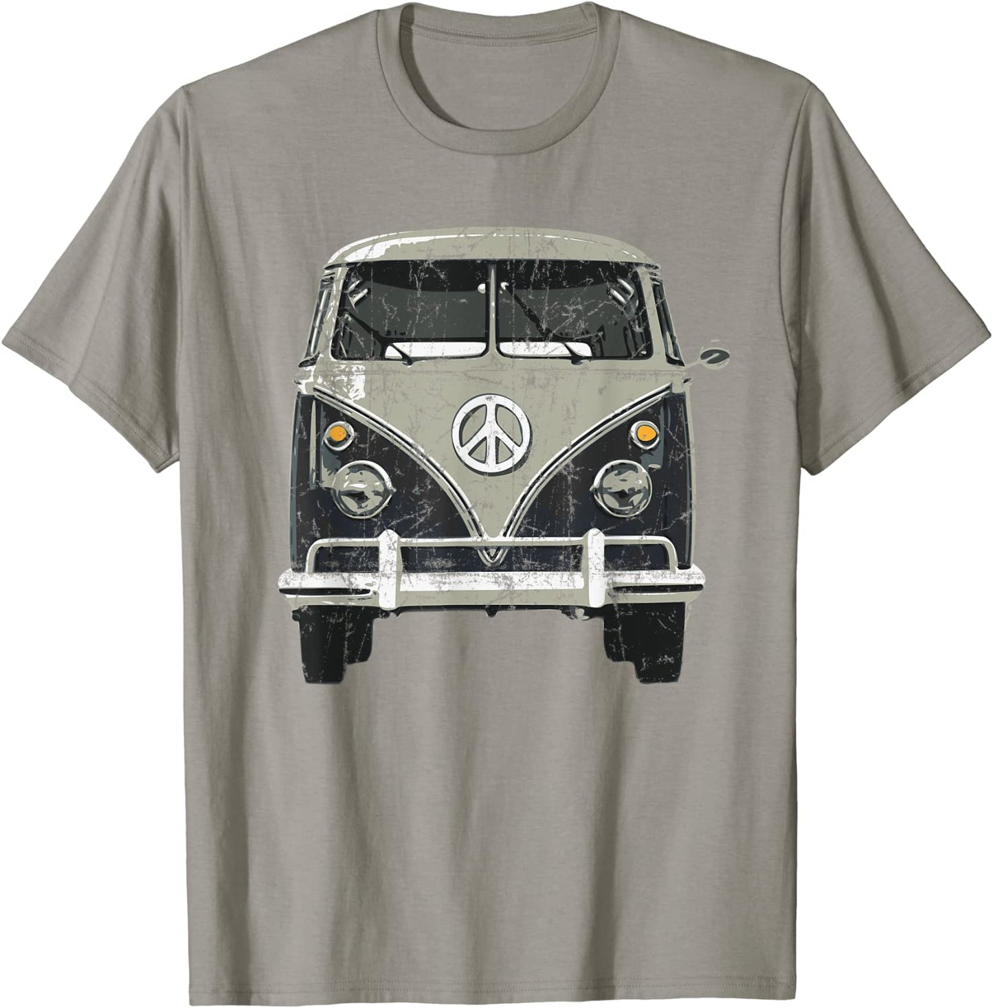 Vintage 1960s Hippie Micro Bus Van T-Shirt