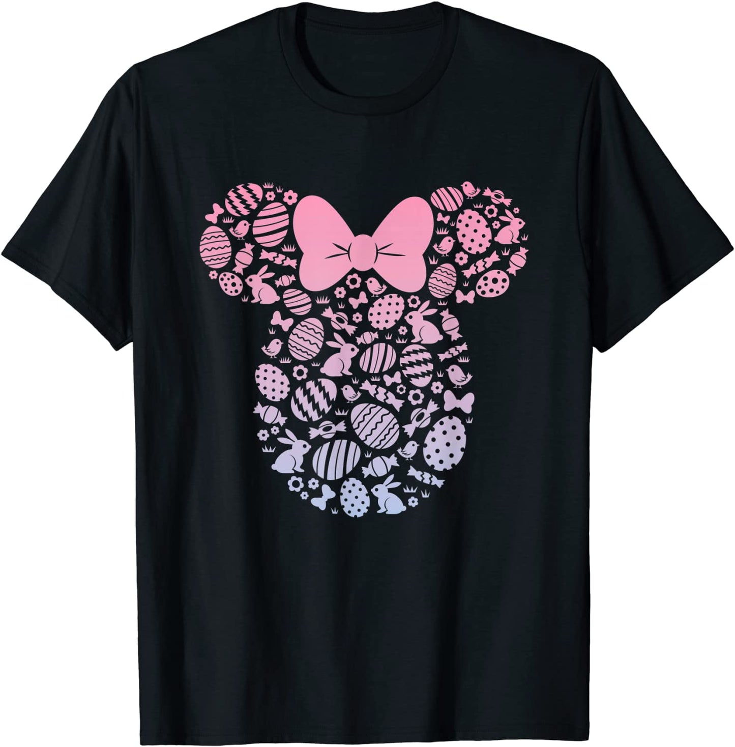 Disney Minnie Mouse Pink Gradient Easter Egg T-Shirt