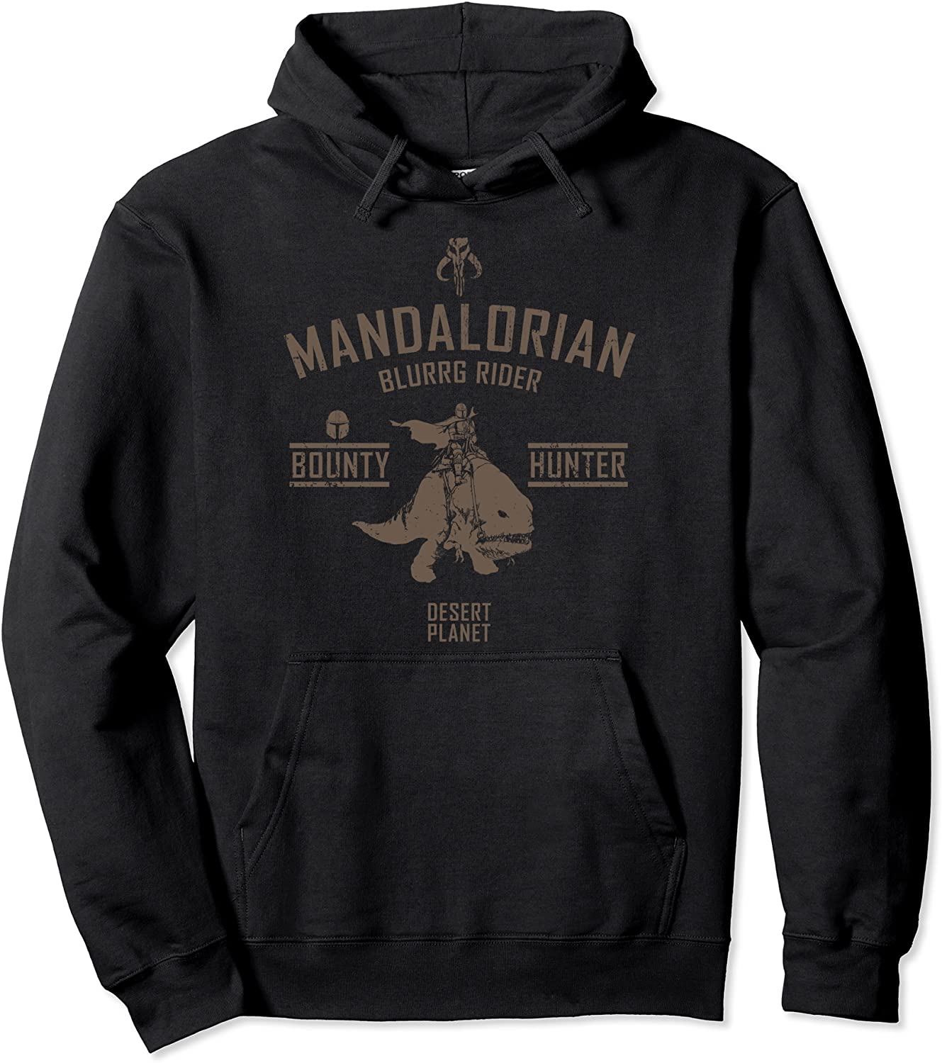 Star Wars The Mandalorian Blurrg Rider Logo Pullover Hoodie