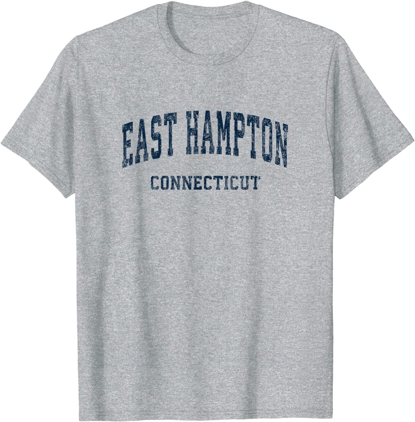 East Hampton Connecticut CT Vintage Varsity Sports Navy Desi T-Shirt