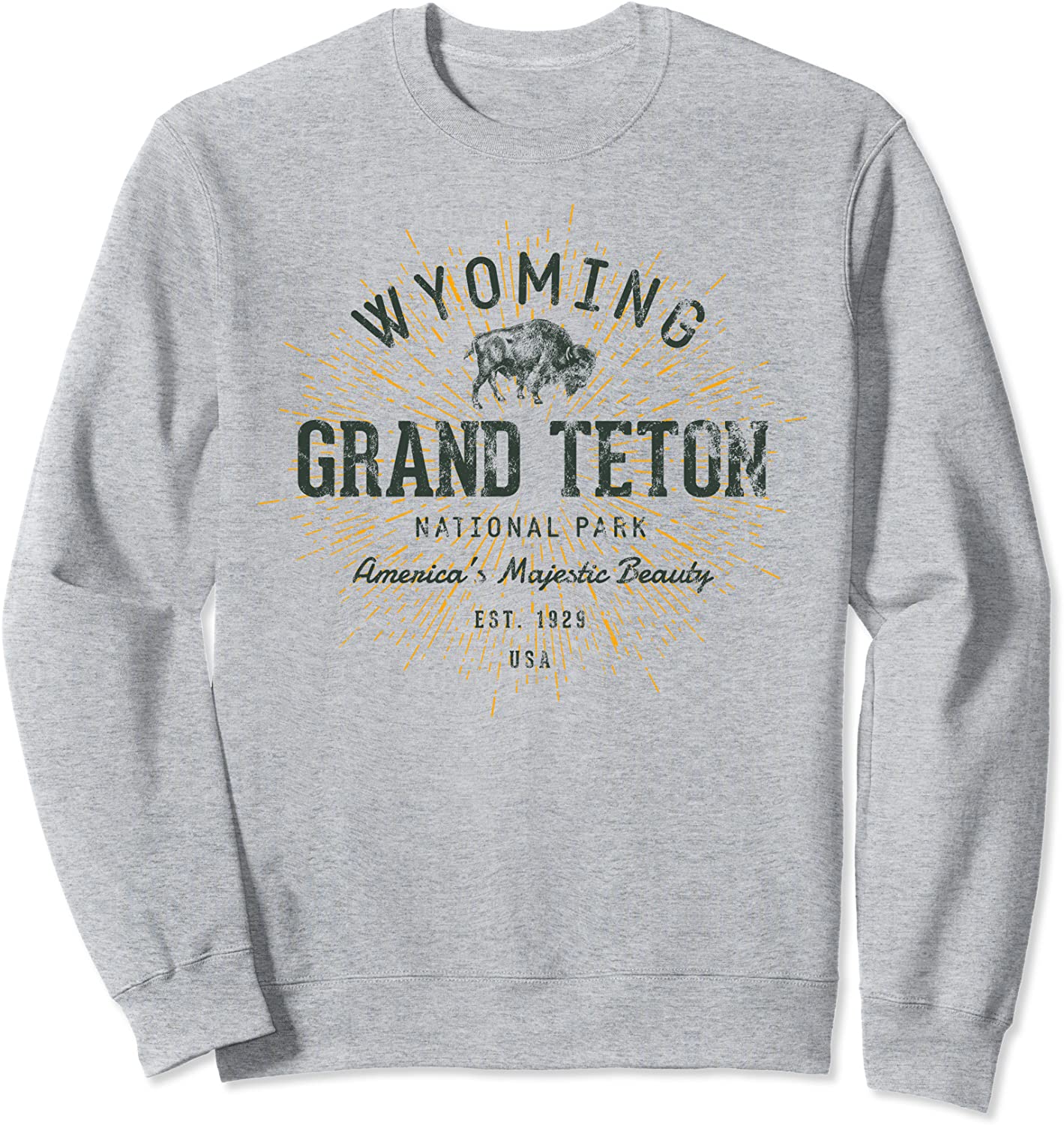 Retro Style Vintage Grand Teton National Park Sweatshirt