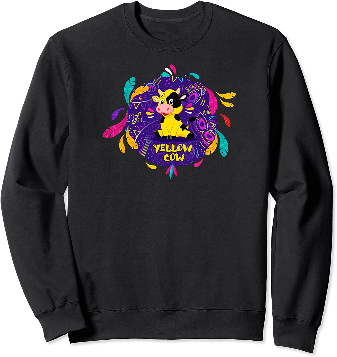 Yellow Cow TV Carnival Cow Sweatshirt