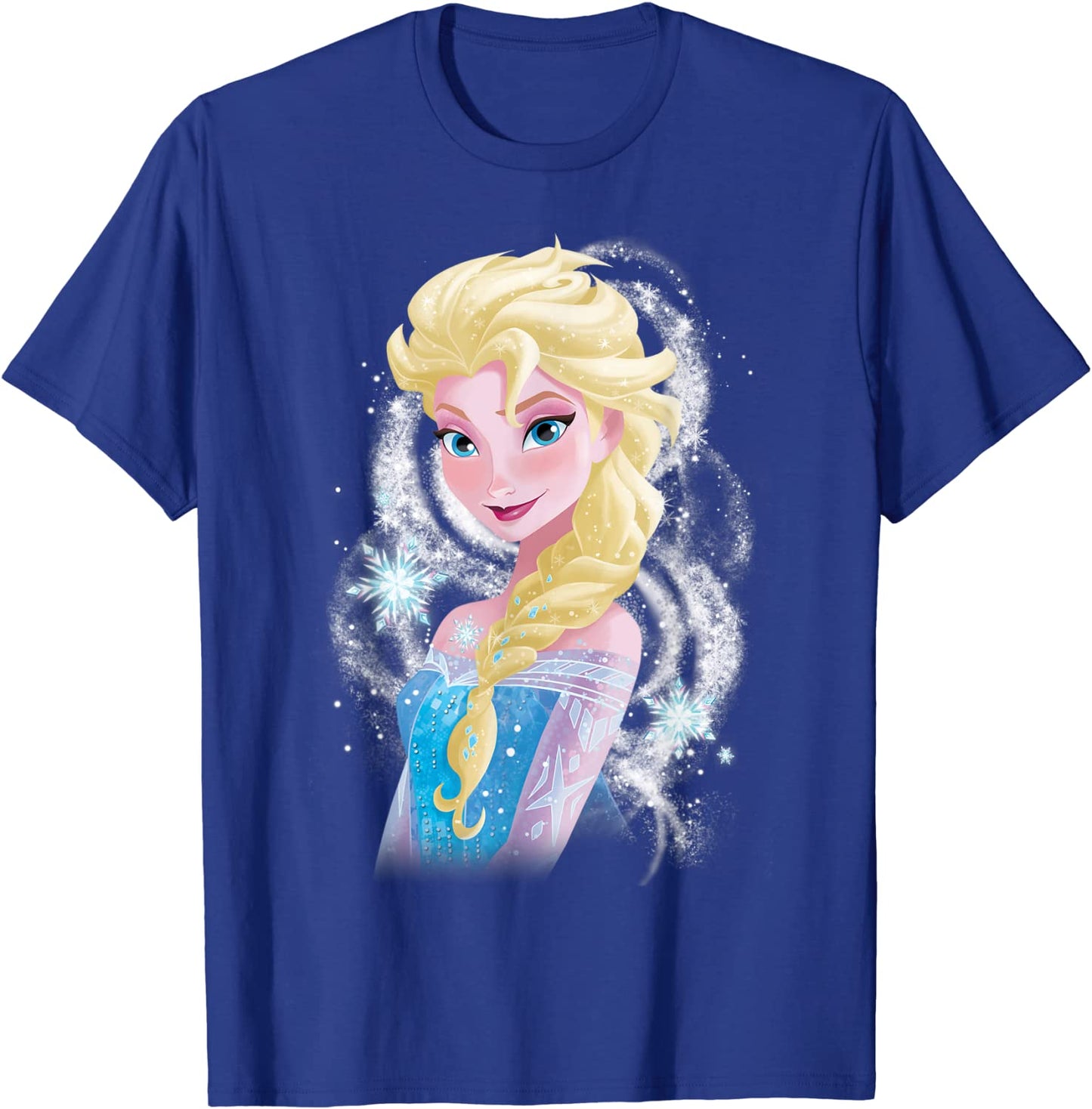 Disney Frozen Elsa Snowflake Swirls Graphic T-Shirt T-Shirt