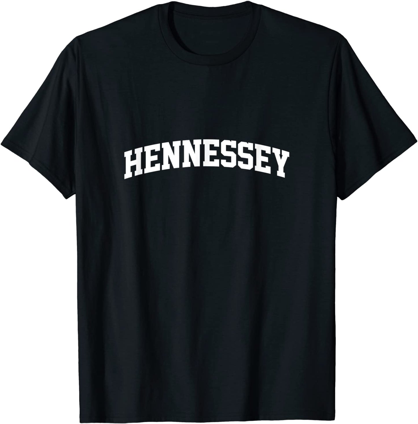 Hennessey Name Family Vintage Retro Sports Arch T-Shirt