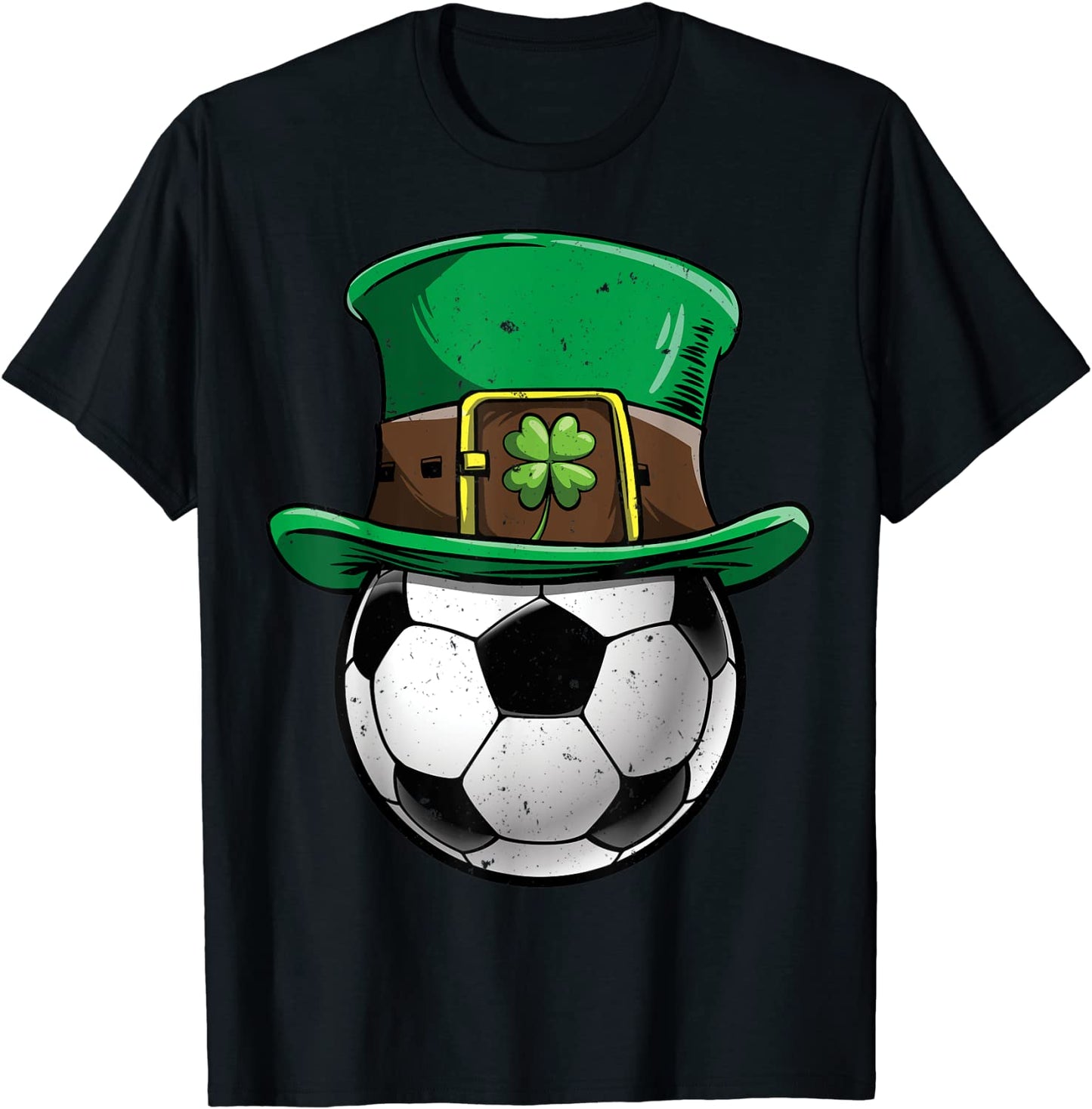 Soccer Ball Leprechaun St Patricks Day Boys Men Sports Gifts T-Shirt