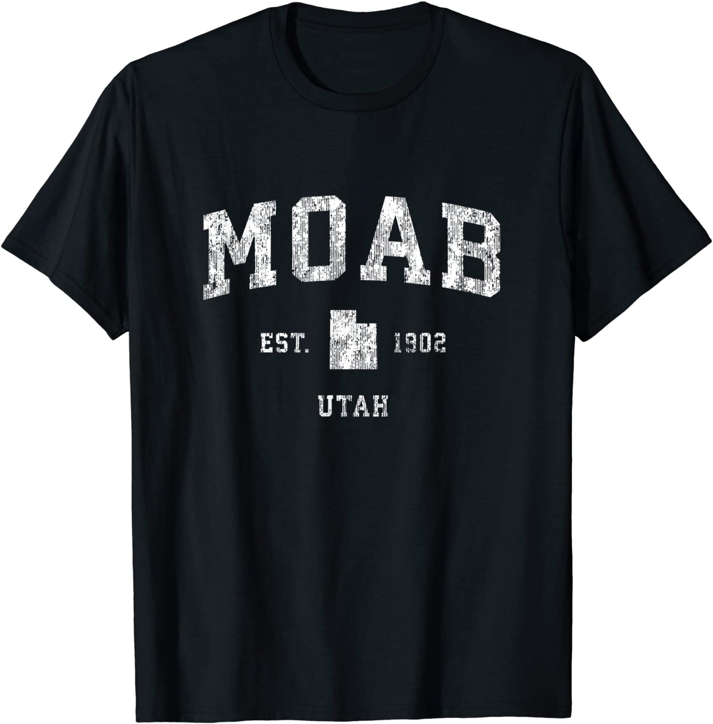 Moab Utah UT Vintage Athletic Sports Design T-Shirt