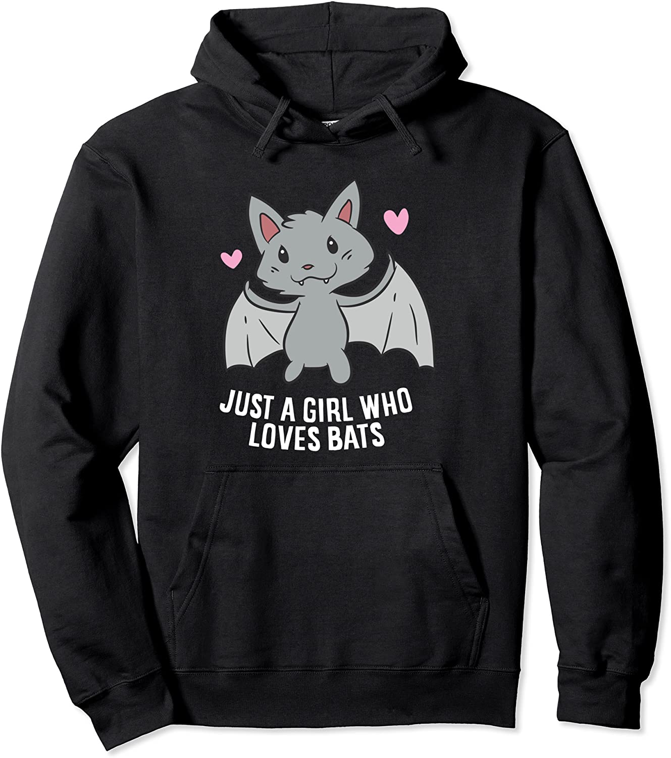 Just a Girl Who Loves Bats Pullover Hoodie