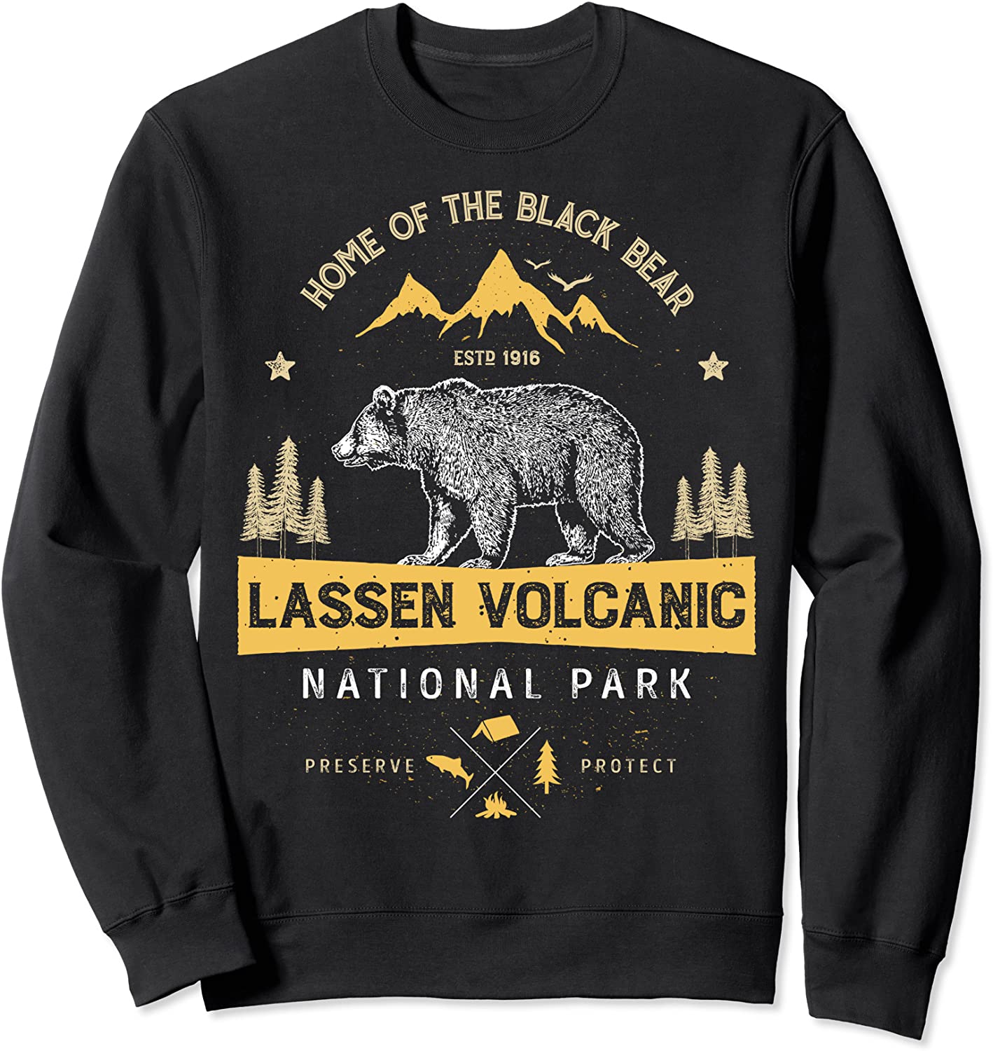 Lassen Volcanic National Park Sweatshirt California Bear Tee