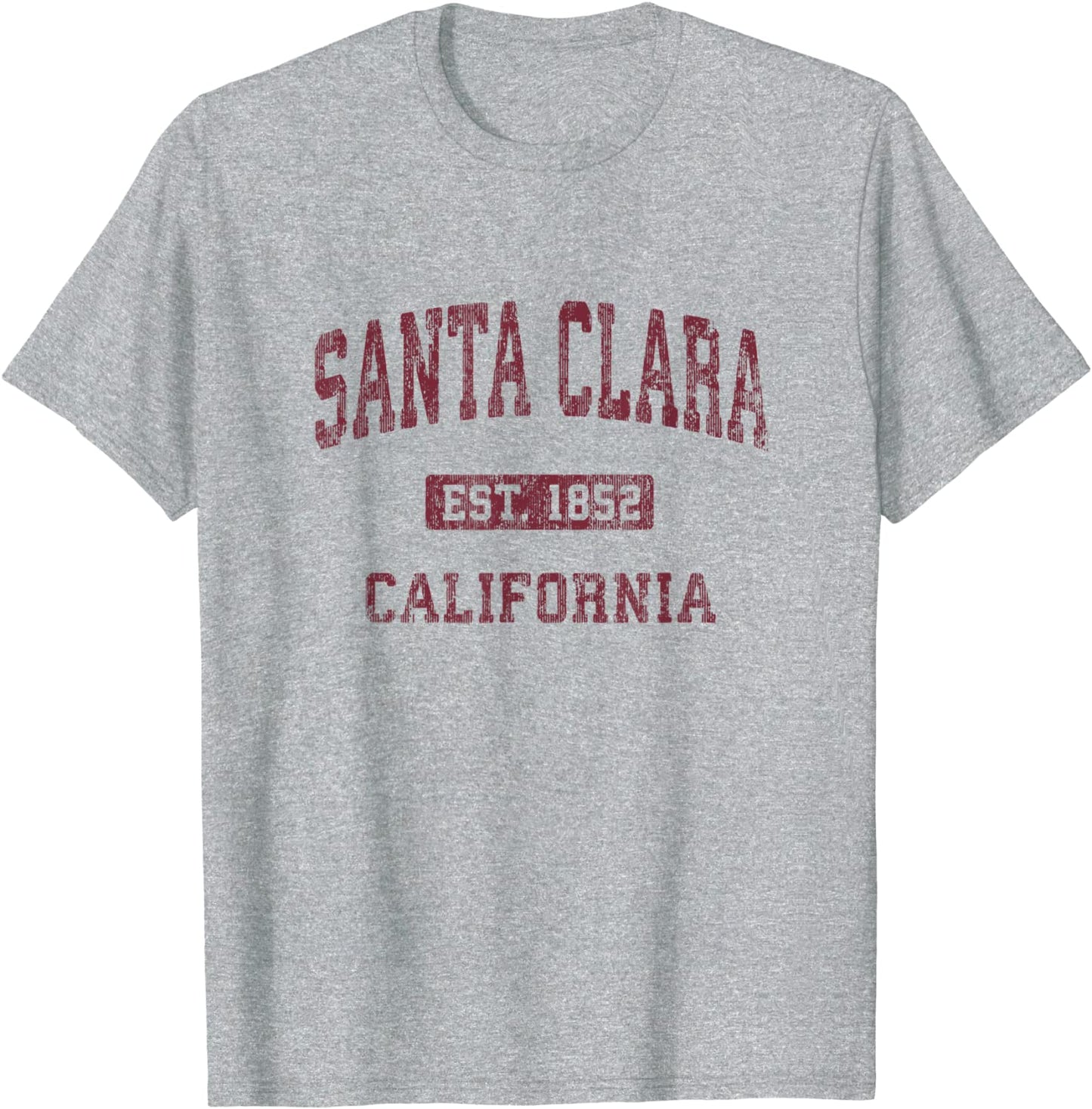 Santa Clara California CA Vintage Athletic Sports Design T-Shirt