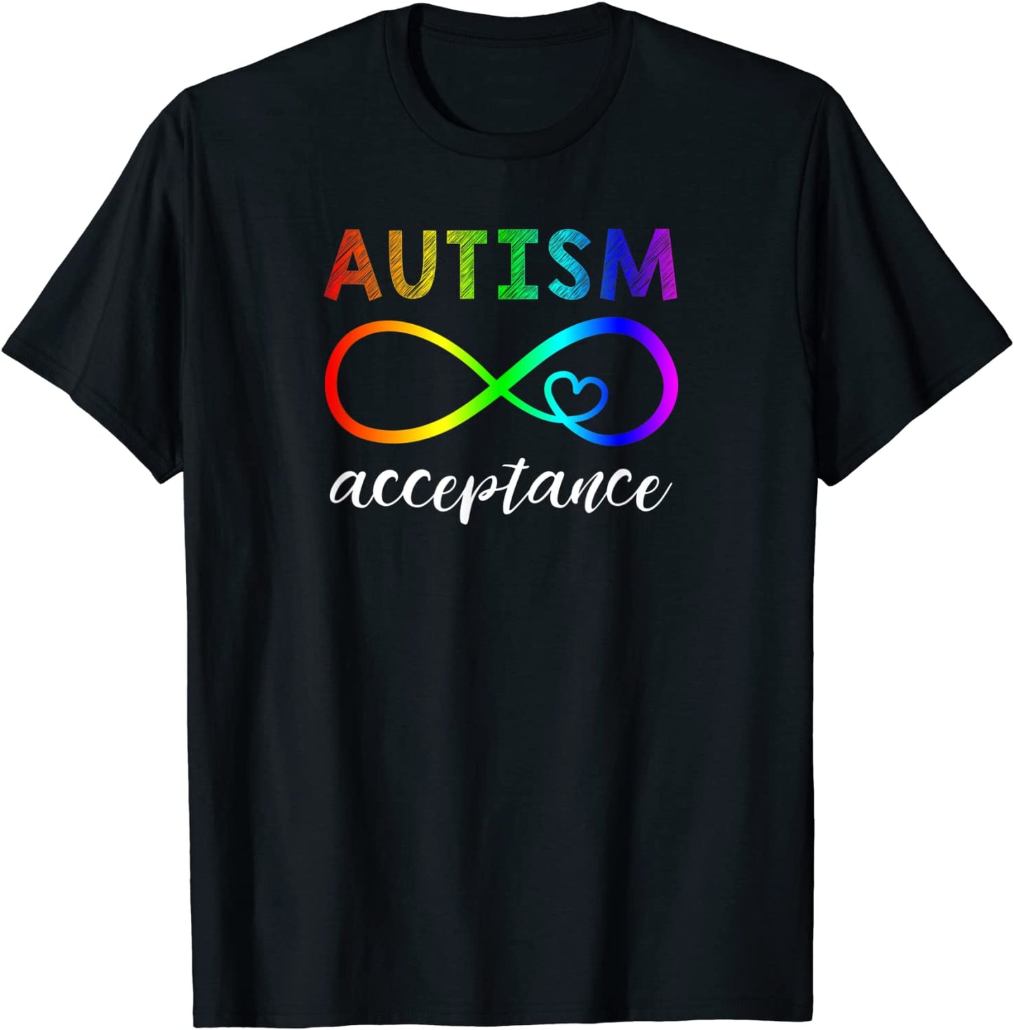 Red Instead Autism Shirt Autism Acceptance T-Shirt