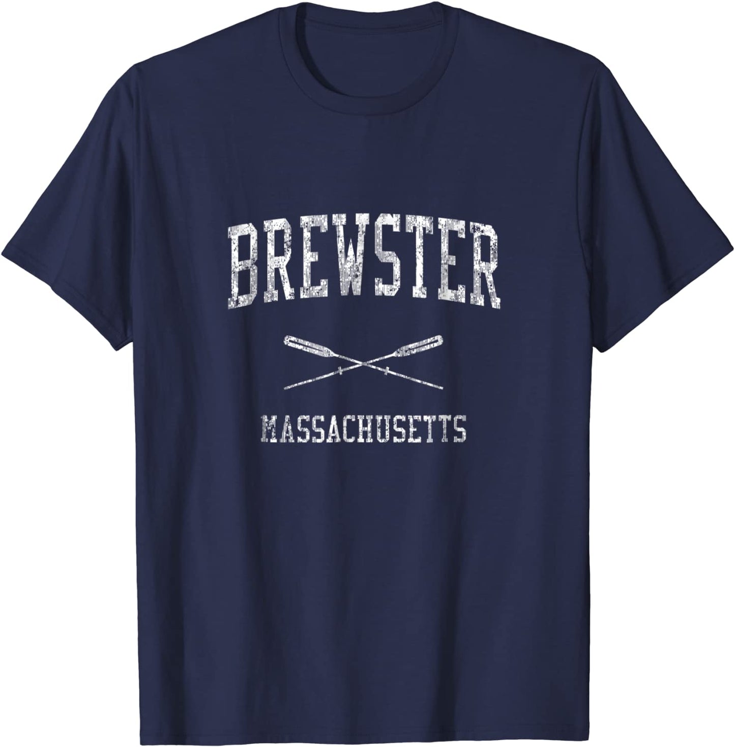 Brewster Massachusetts MA Vintage Nautical Sports Design Tee