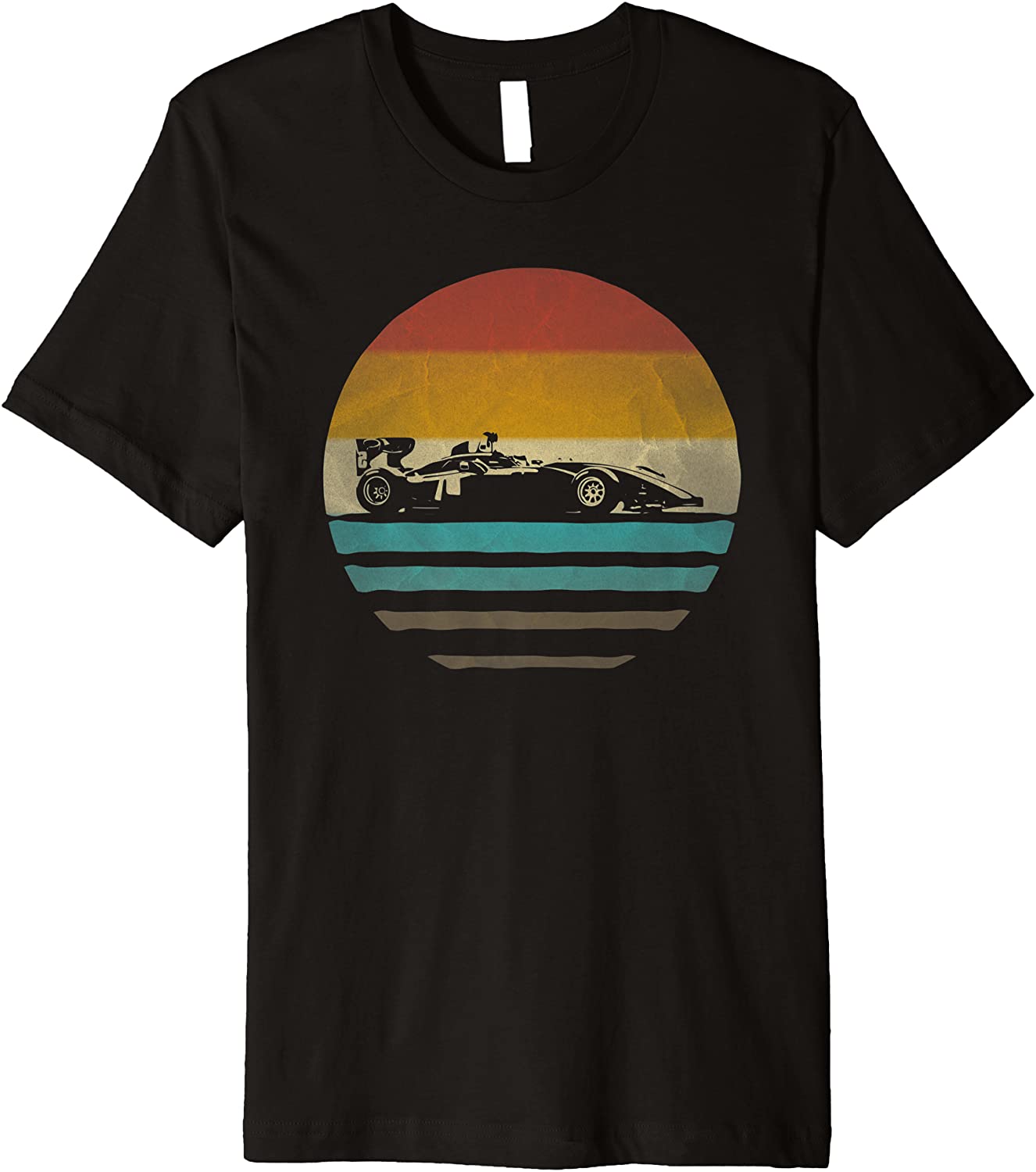 Formula Racing Retro Vintage Sunset Old School Funny Gift Premium T-Shirt