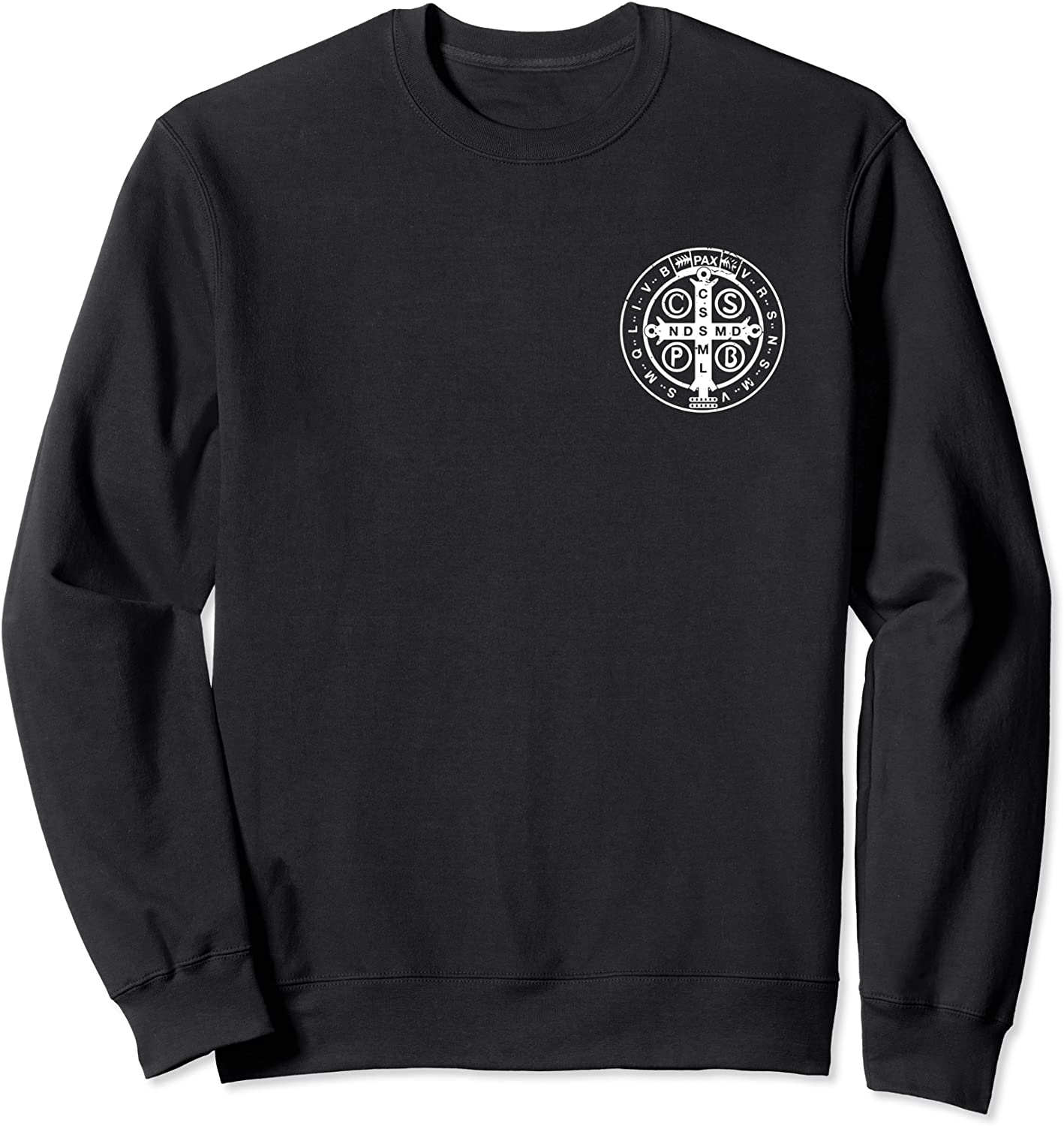 Religious Catholic St Benedict Medal Christian Gift Sweatshirt