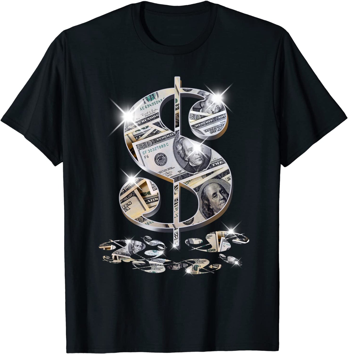 Cool As Dollar Bill Dollar Sign Gift Design Idea T-Shirt