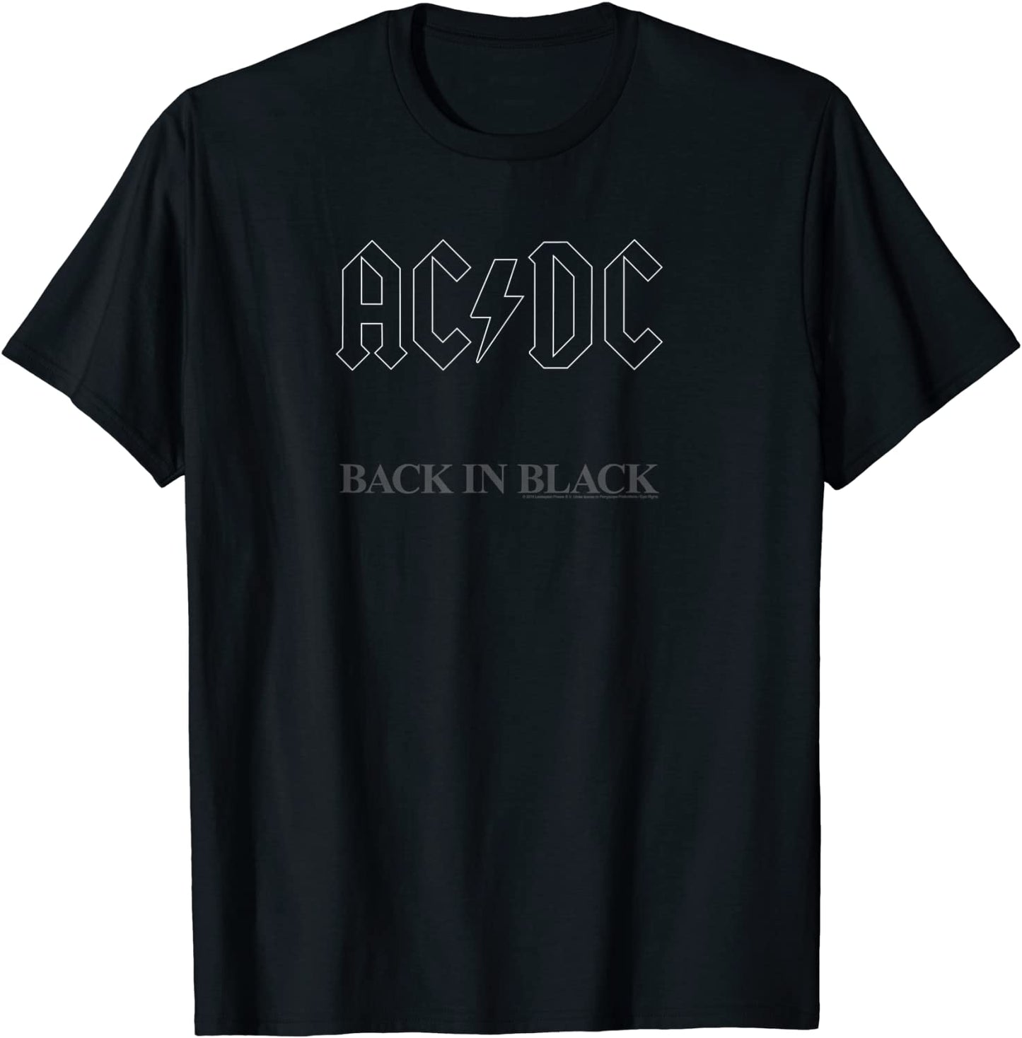 ACDC - Back in Black Album Artwork T-Shirt
