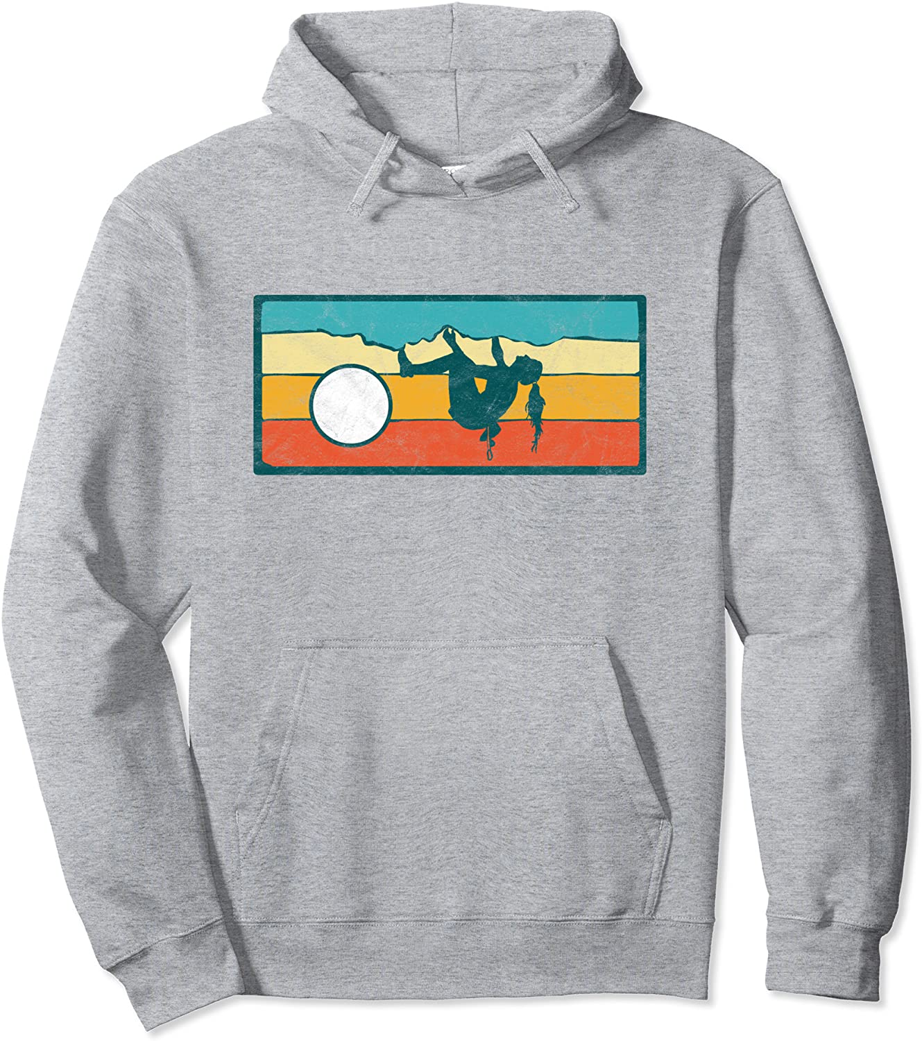 Climb Like a Girl Rock Climbing Bouldering Retro Hoodie