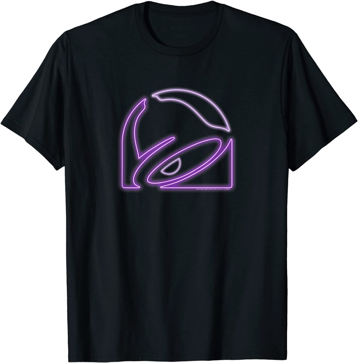 Taco Bell Purple Neon Sign Logo T-Shirt
