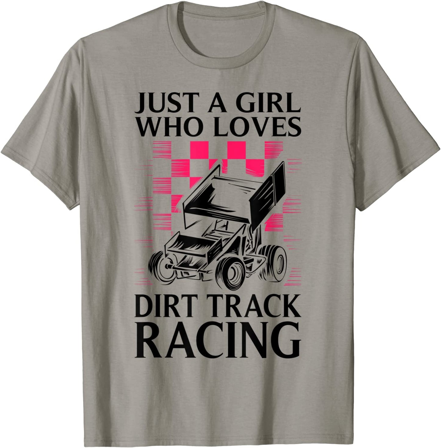 Funny Dirt Track Racing Gift For Women Kids Girls Motorsport T-Shirt